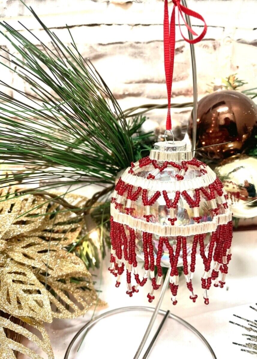 beaded christmas ornaments crafts