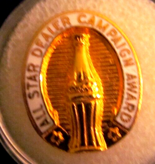 Coca Cola award pin. , All Star Dealer Campaign Award,  SCARCE Pin