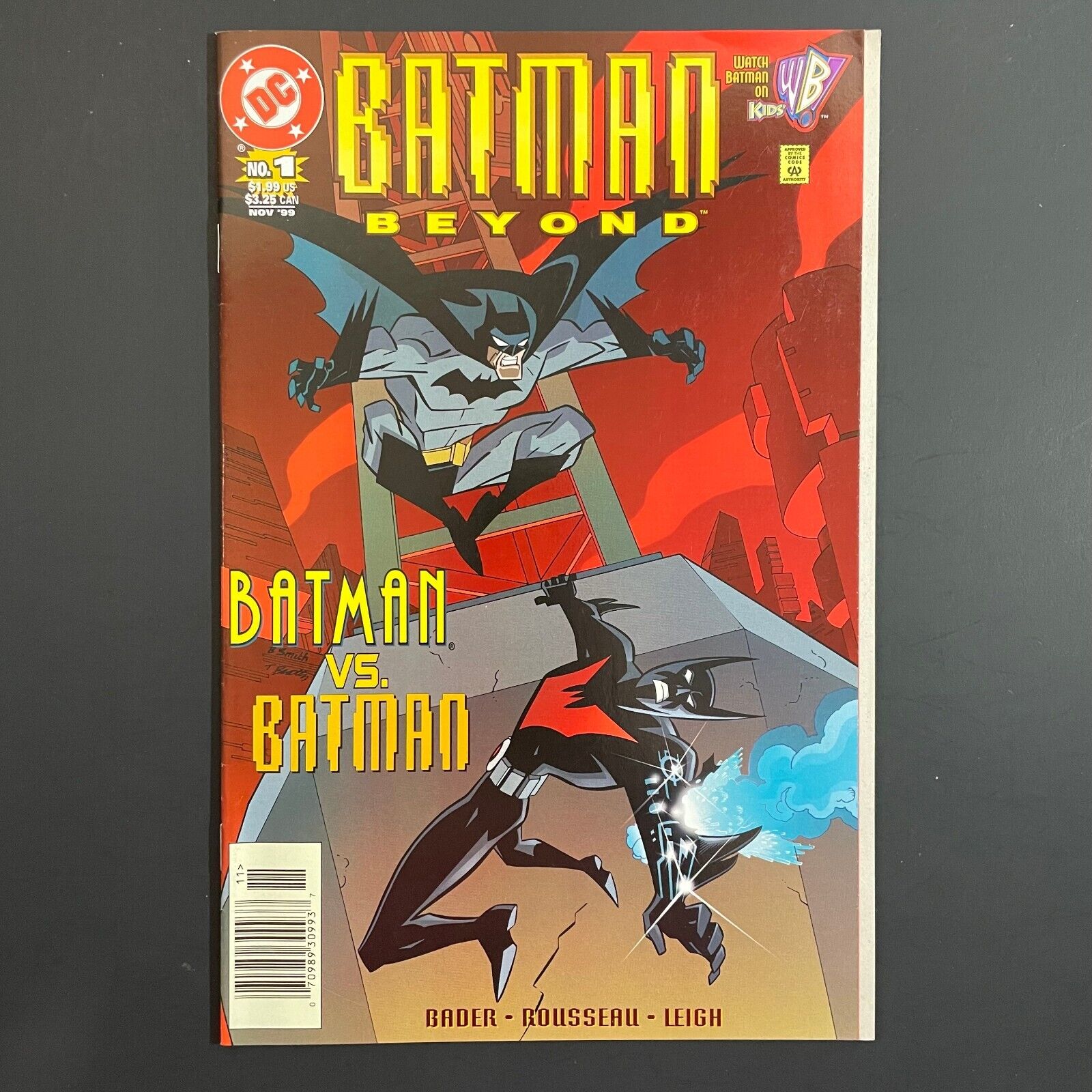 Batman Beyond 1 NEWSSTAND DC 1999 Terry McGinnis comic book Bader Rousseau