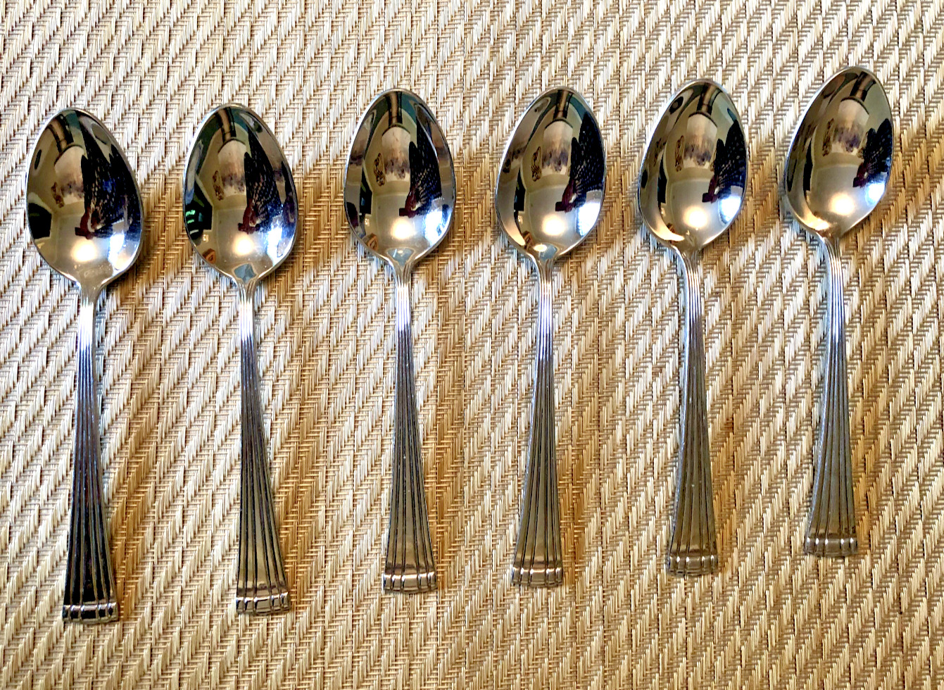 Retired Reed & Barton Westwood Stainless Flatware Lot of 6 Tablespoons