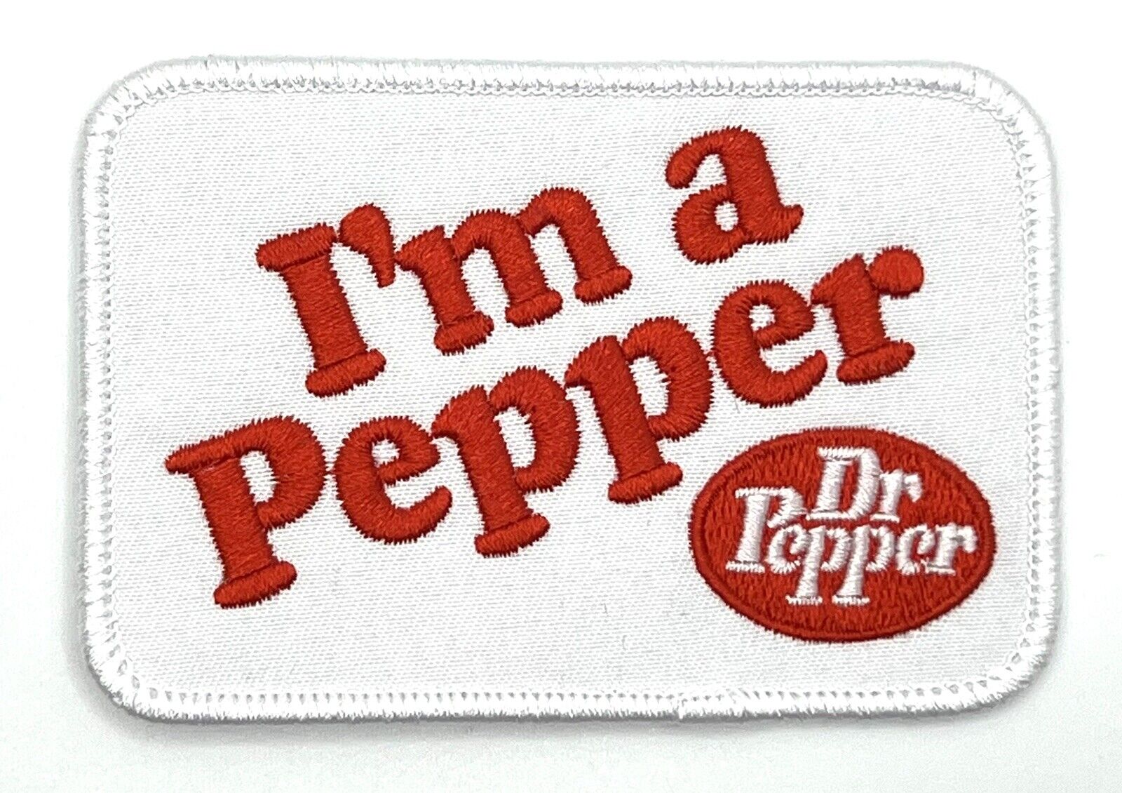 Dr. Pepper Patch Retro Vintage Style Sew Iron On Cap Hat Jacket Soda Pop Coke