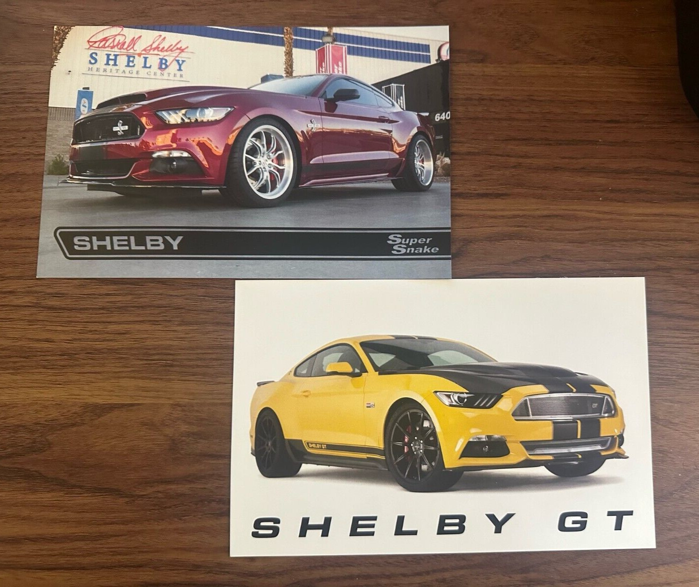 Shelby GT & Shelby Super Snake Exclusive 2015 Color Pamplet Cards Info Ford Rare