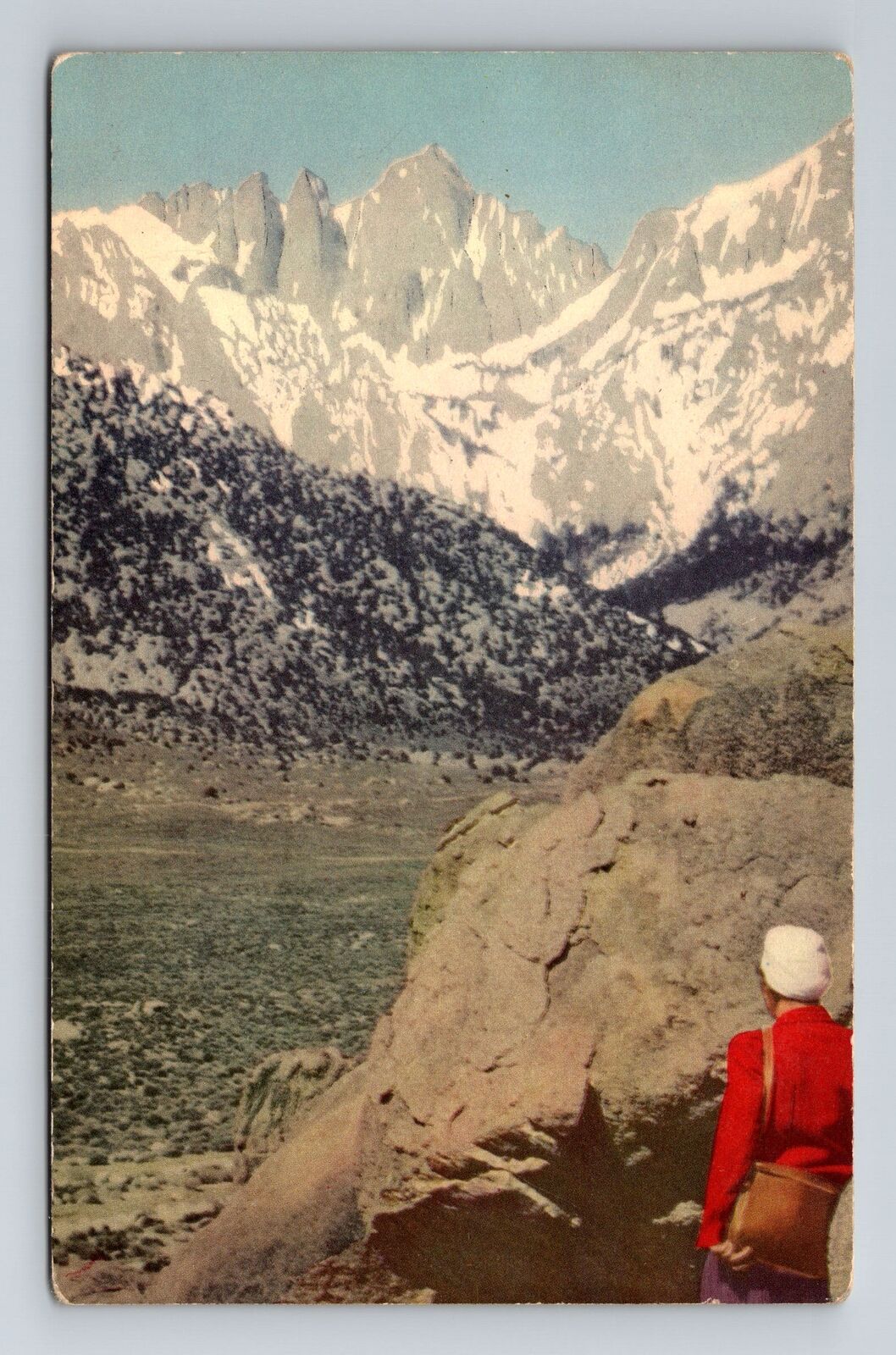 Inyo County CA-California, Mount Whitney, Sierra Nevada's, Vintage Postcard