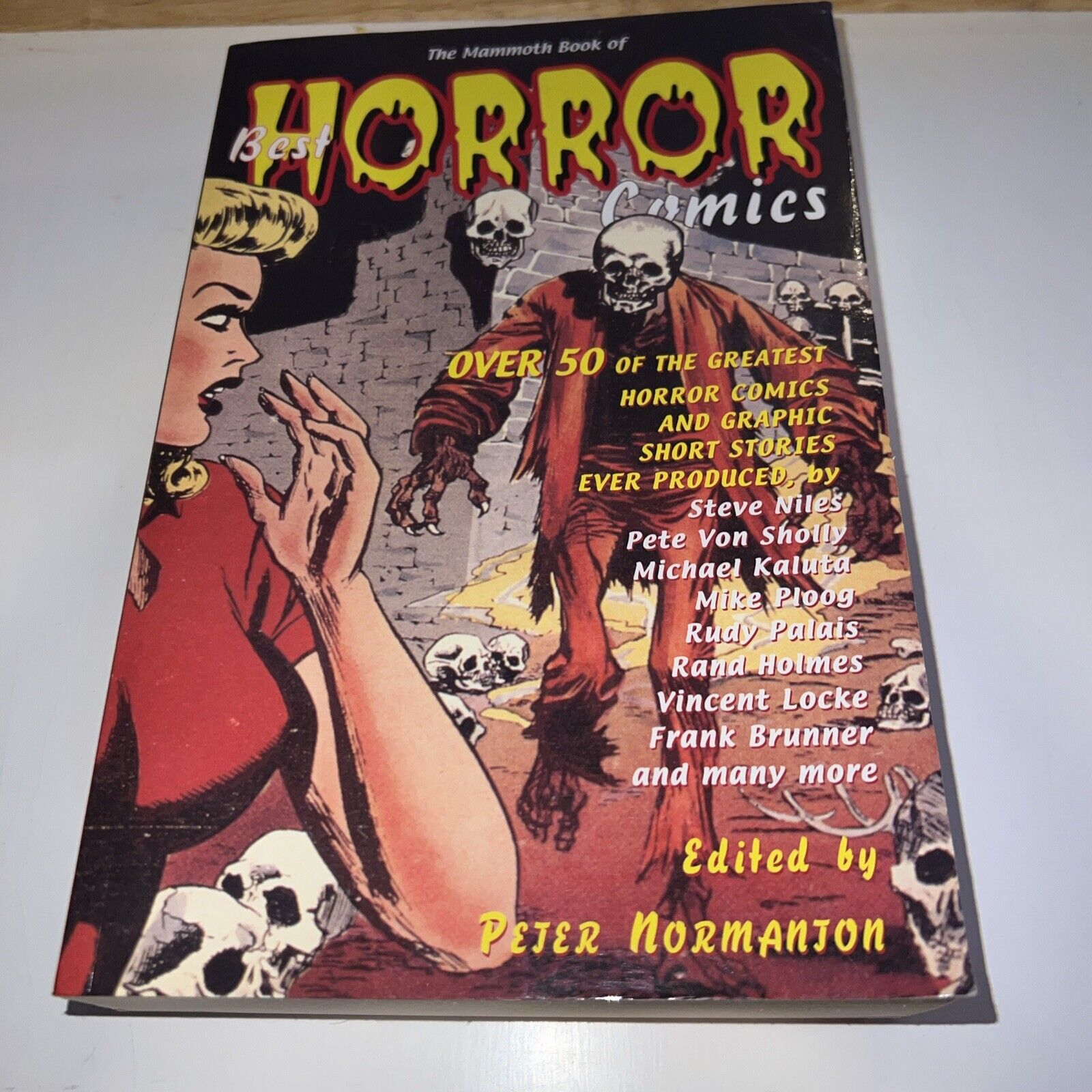 The Mammoth Book of Best Horror Comics by Peter Normanton Paperback Book The