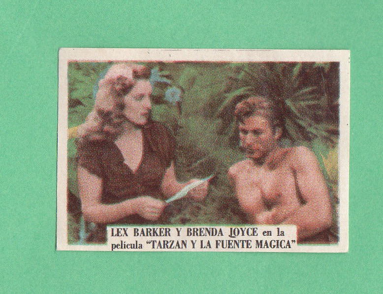 Lex Barker/Tarzan    1961  Astros Del Cine Film Star Card Rare
