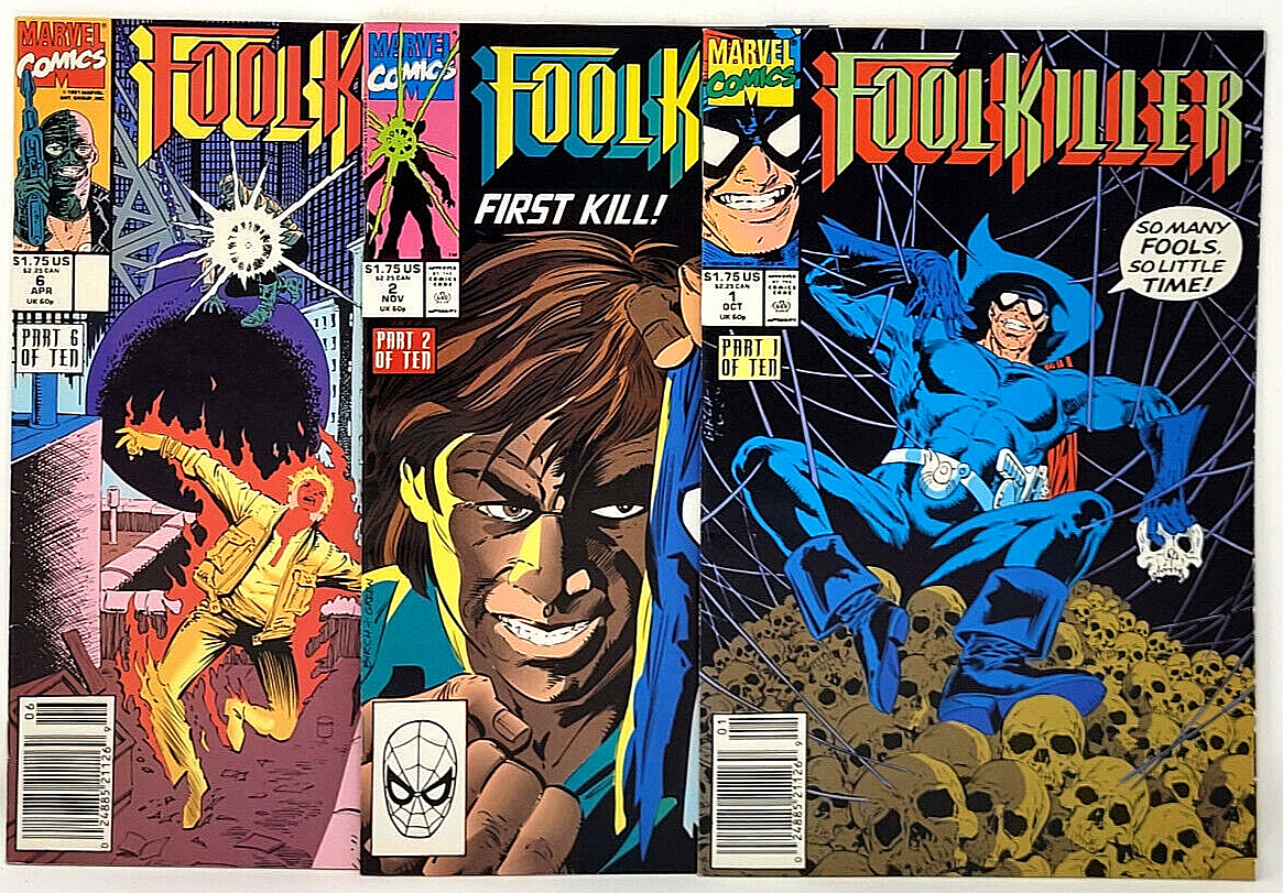 Marvel Comics Foolkiller Issues 1 Origin, Gregory Salinger app. 2 6 1990 9.2 NM-