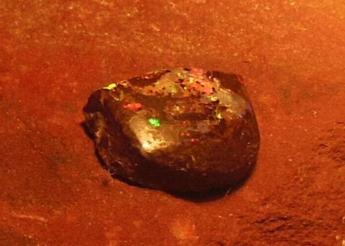 LOOSE Natural Australian Boulder Opal Rub, Freeform, Amazing Pink, 4.9ct VIDEO