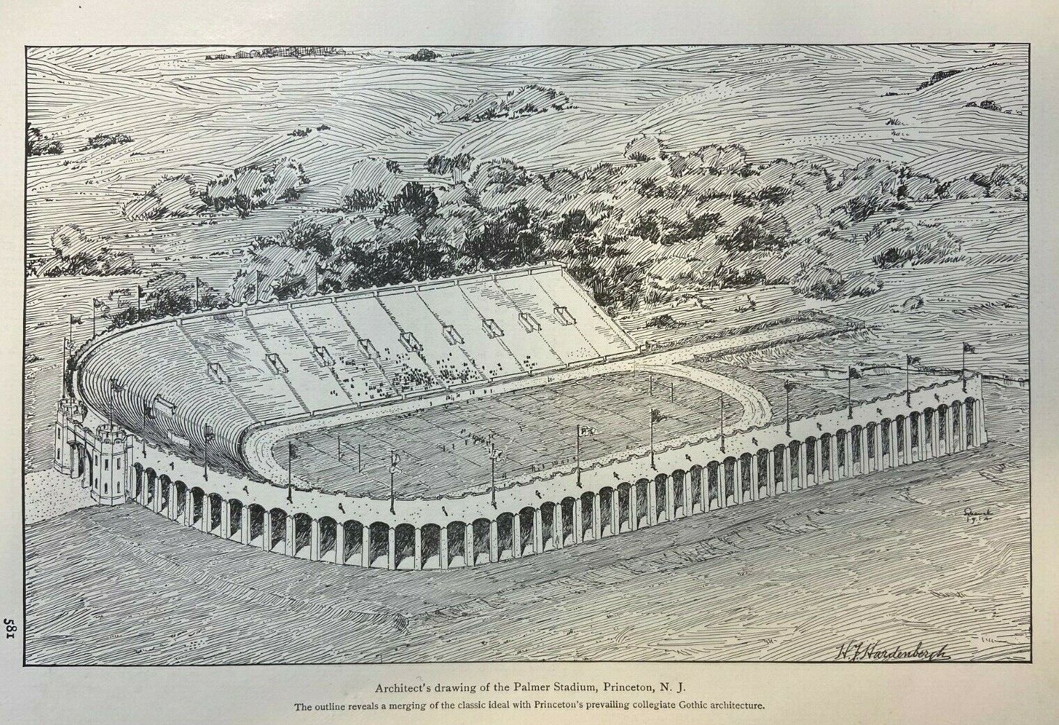 1914 Stadium and College Athletics Harvard Syracuse Yale Princeton 