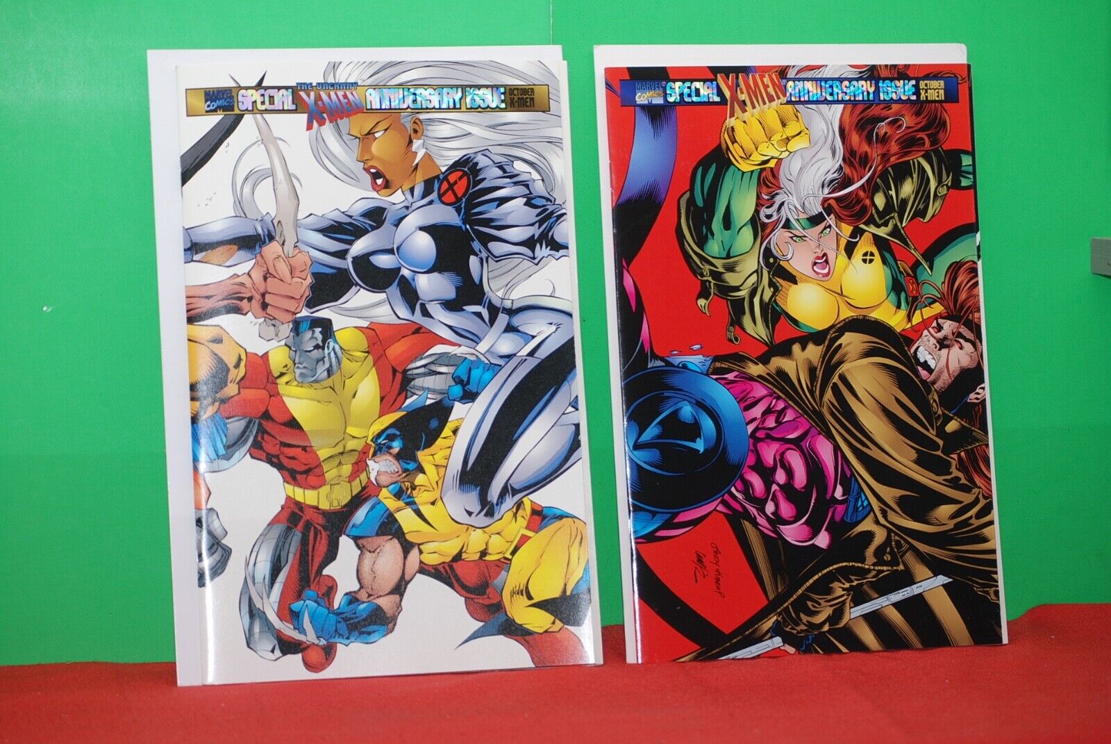 Marvel X-MEN  #45  and  #325  Special Anniversary issue 1995 w/cards