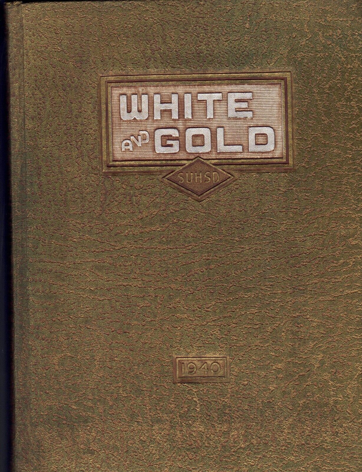 1940 Siskiyou High School Yearbook, White & Gold, Siskiyou County, California.