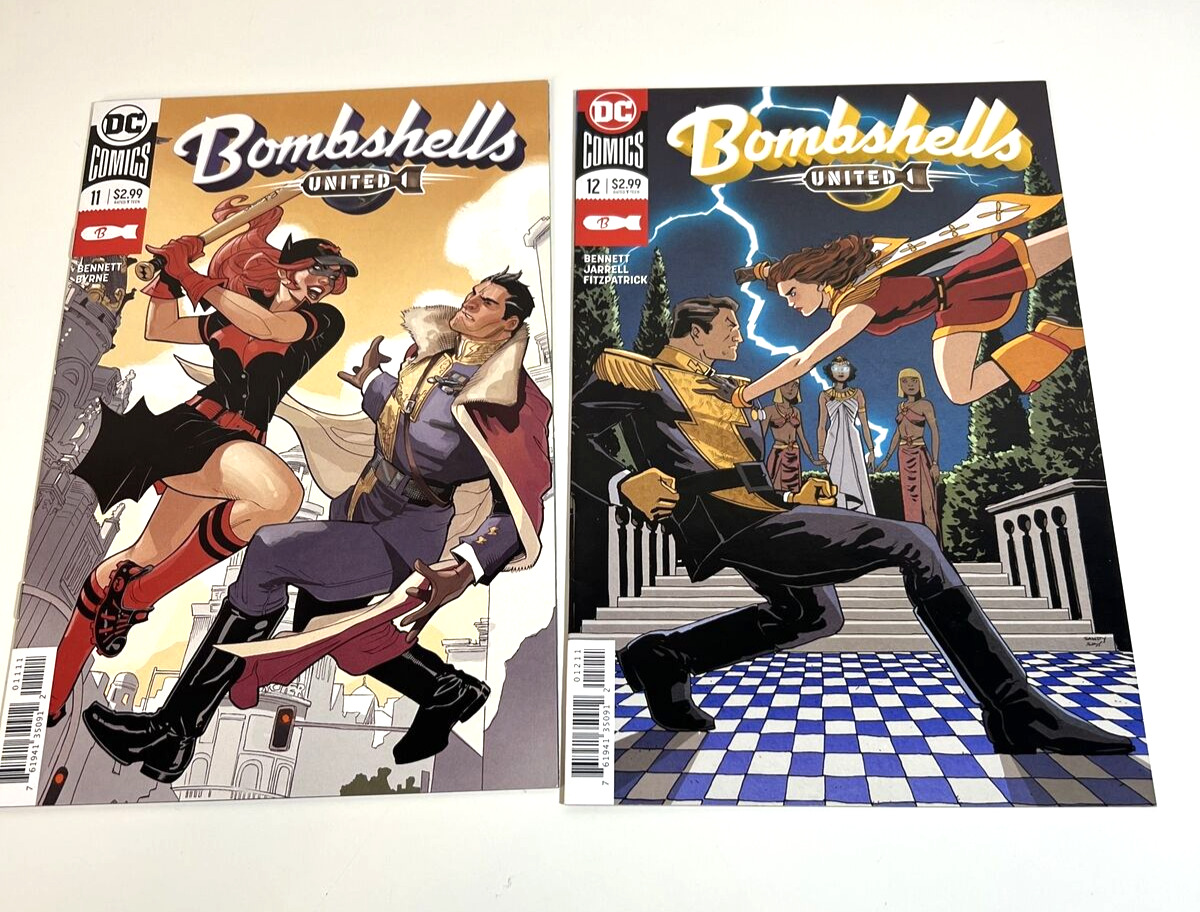 DC BOMBSHELLS UNITED Issues #11 AND #12 (2 Comic lot) Batwoman, Mary Marvel, etc
