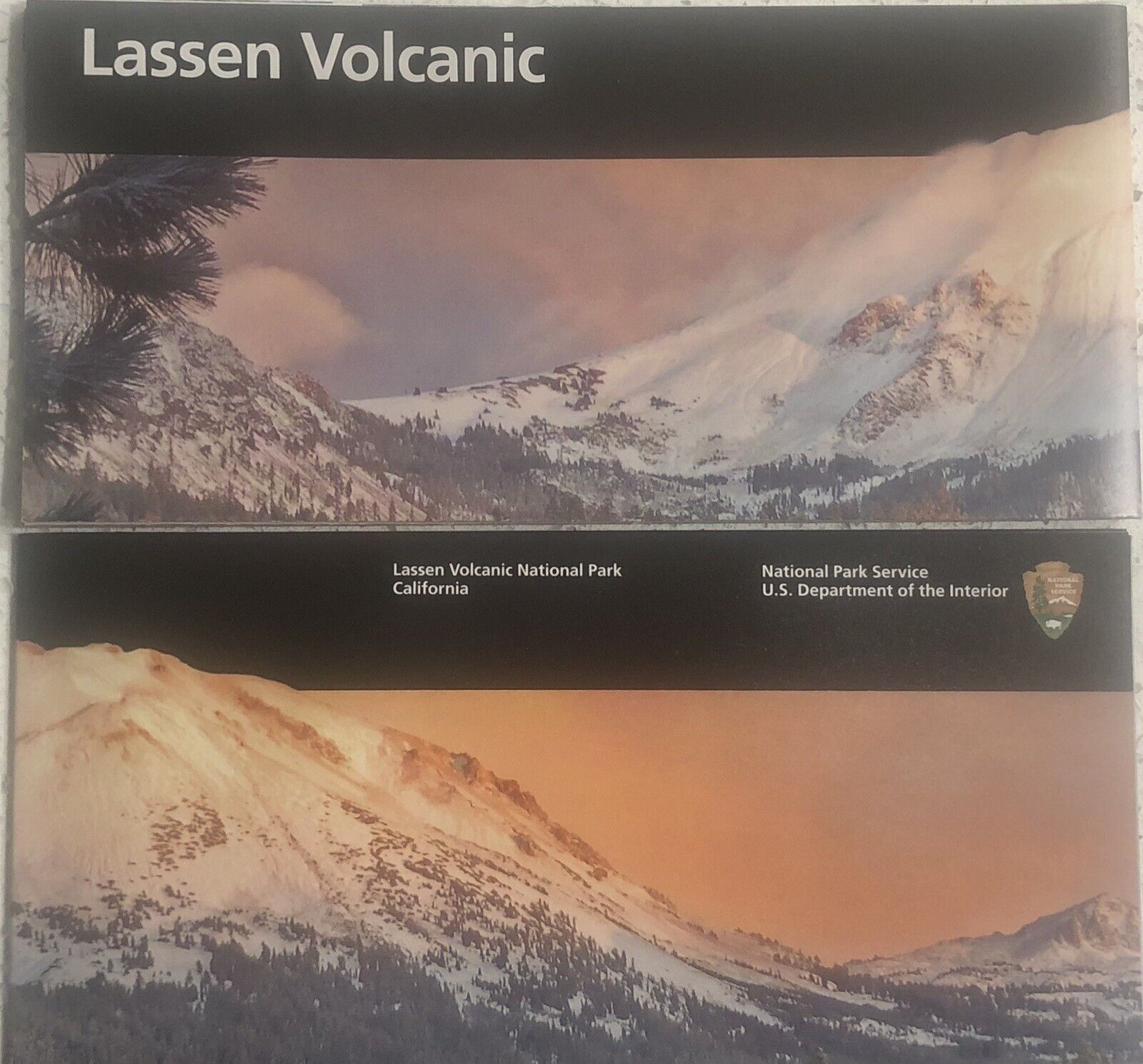 Lassen Volcanic National Park NP Brochure Map NPS Guide 2023.