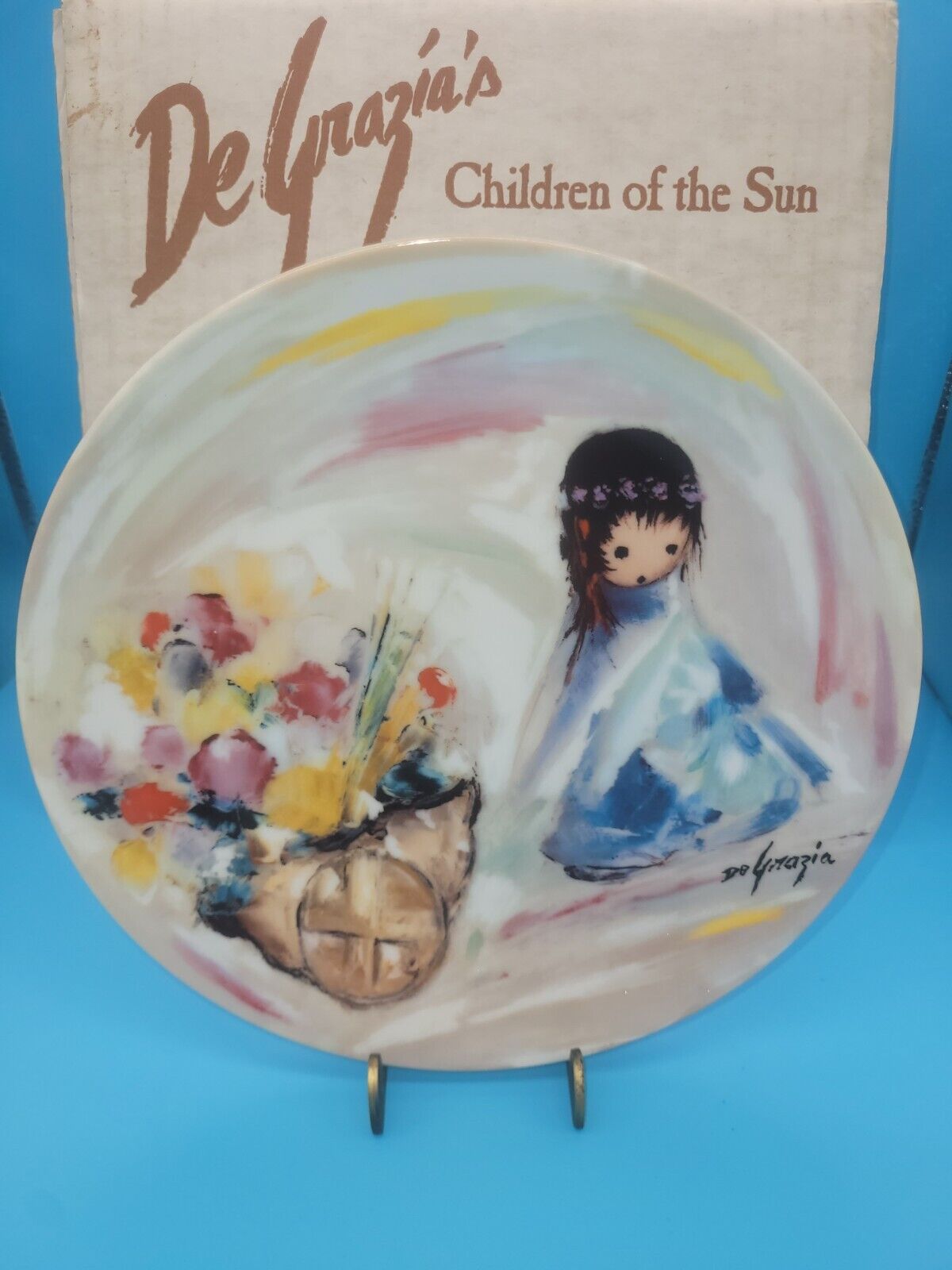 Bradford Exchange Ettore DeGrazia's Gifts From The Sun Collector Plate