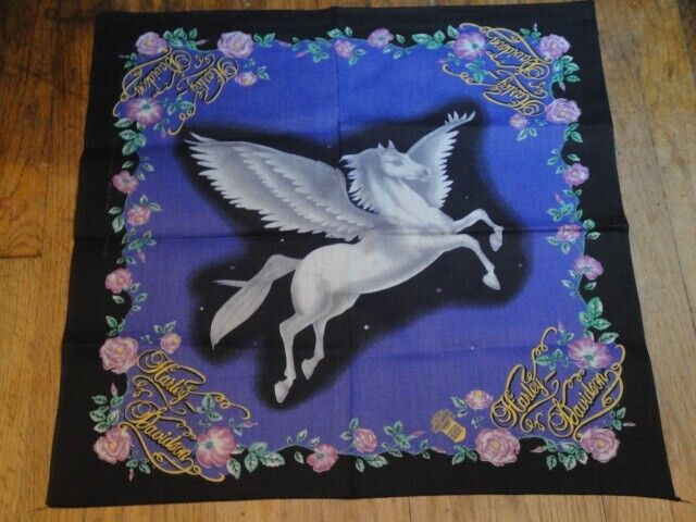 Vintage Dead Stock Harley Davidson Bandana, Scarf. Colorful and Ready to Use