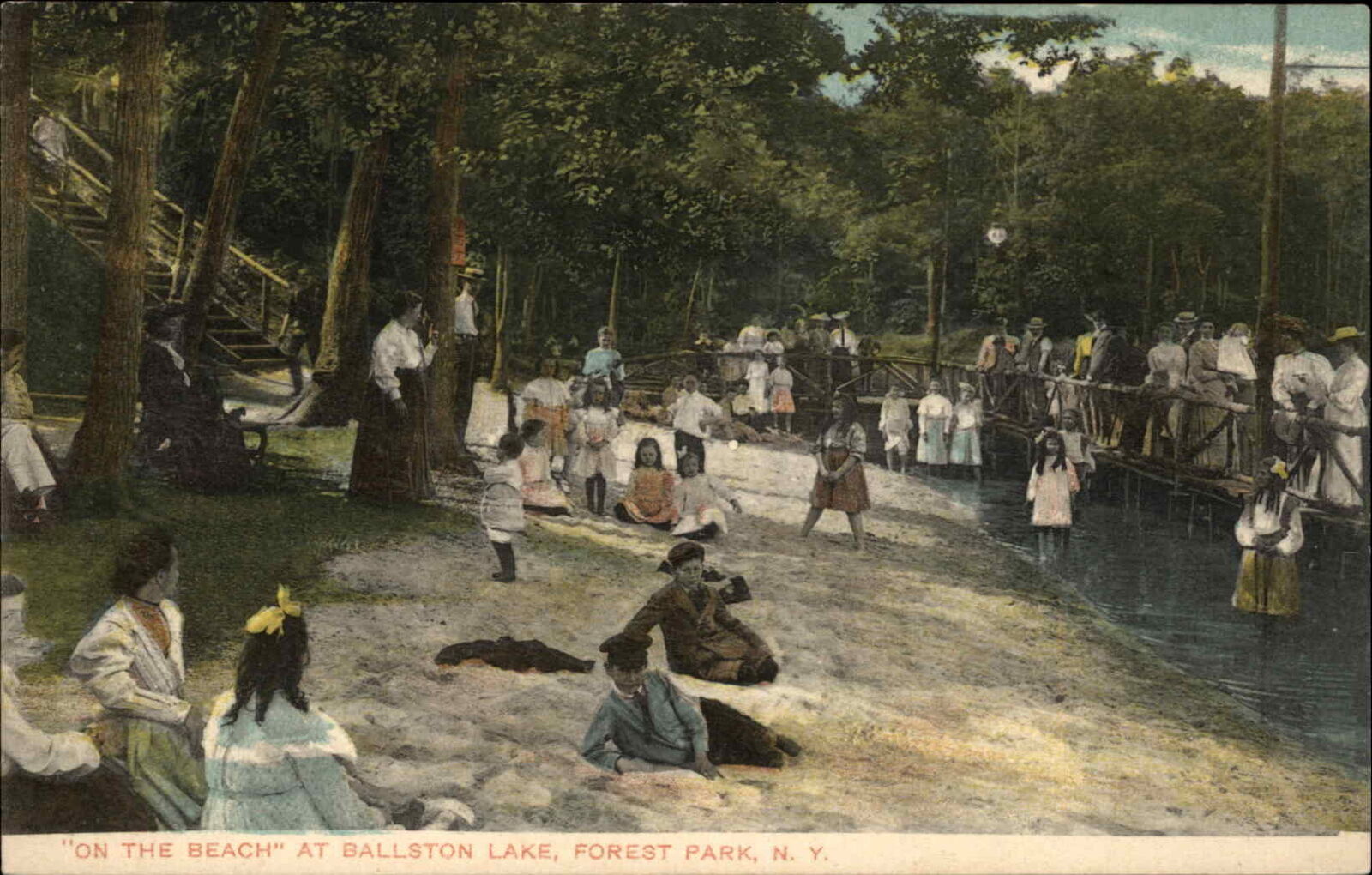 Ballston Lake Forest Park NY c1905 Postcard