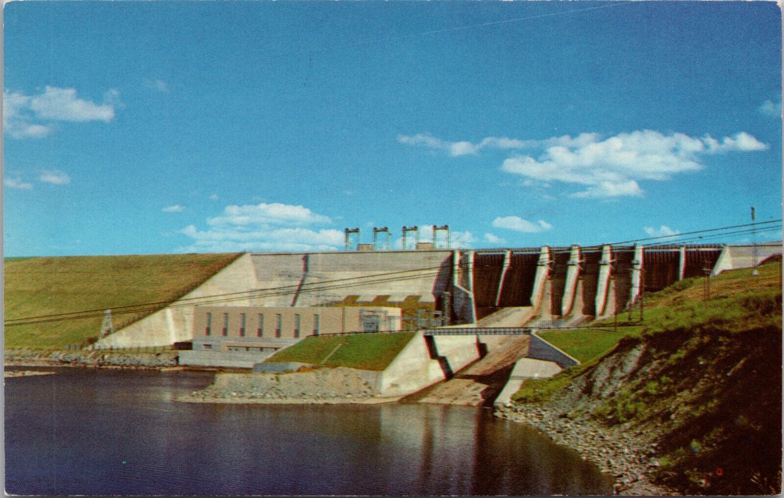 LITTLETON, NEW HAMPSHIRE ~ Moore Dam ~ Vintage Postcard