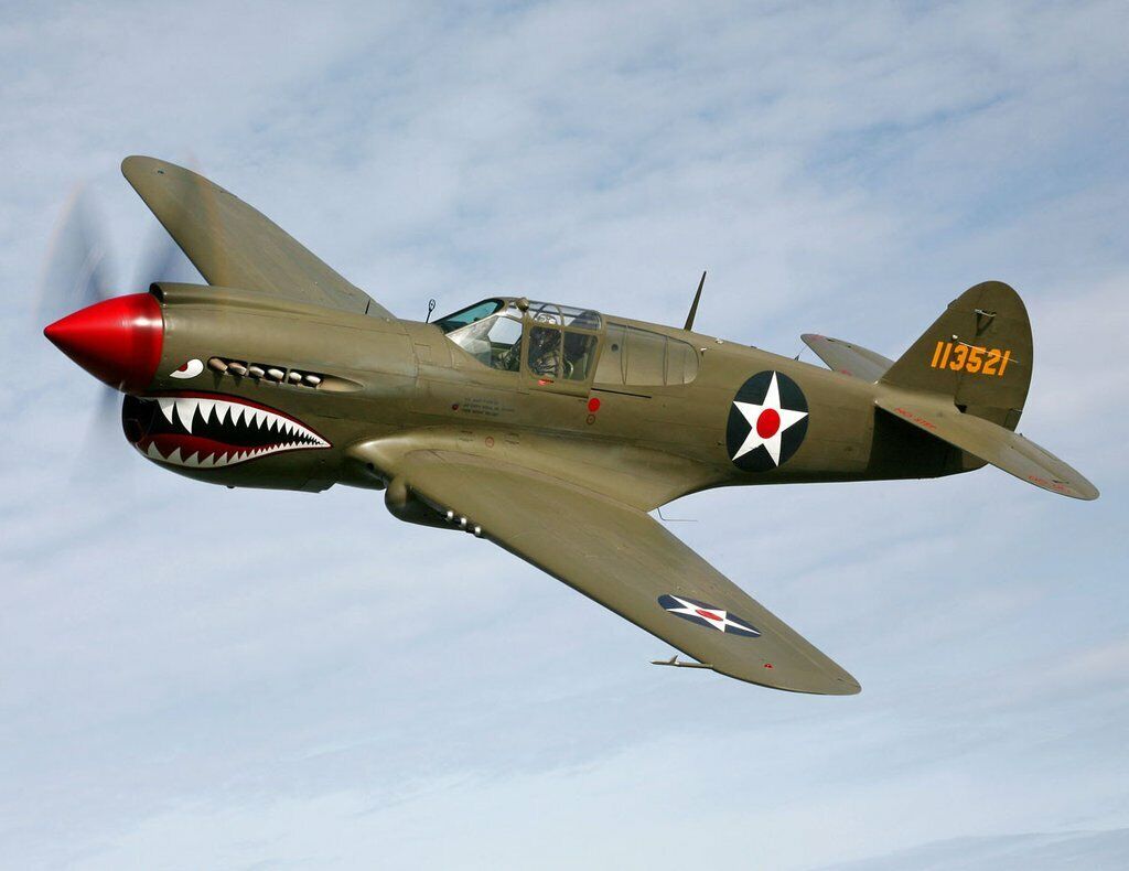Curtis P40 Warhawk #101 WWII WW2 5x7