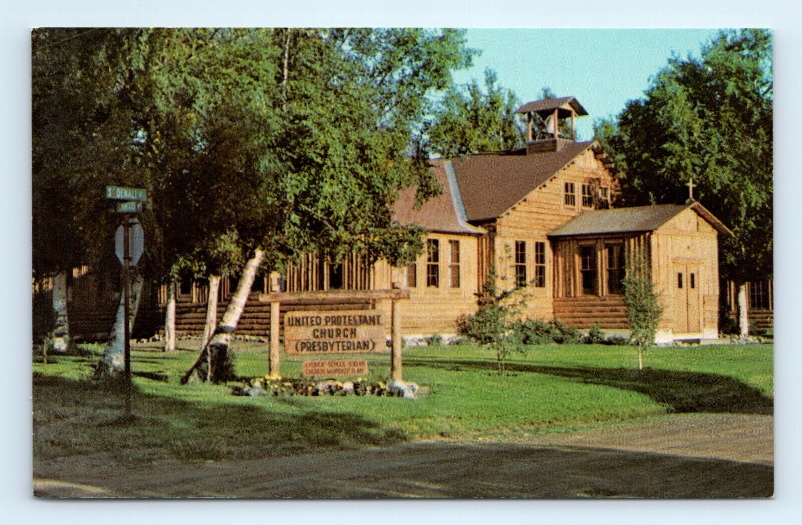 1936 United Protestant Church Palmer AK Postcard