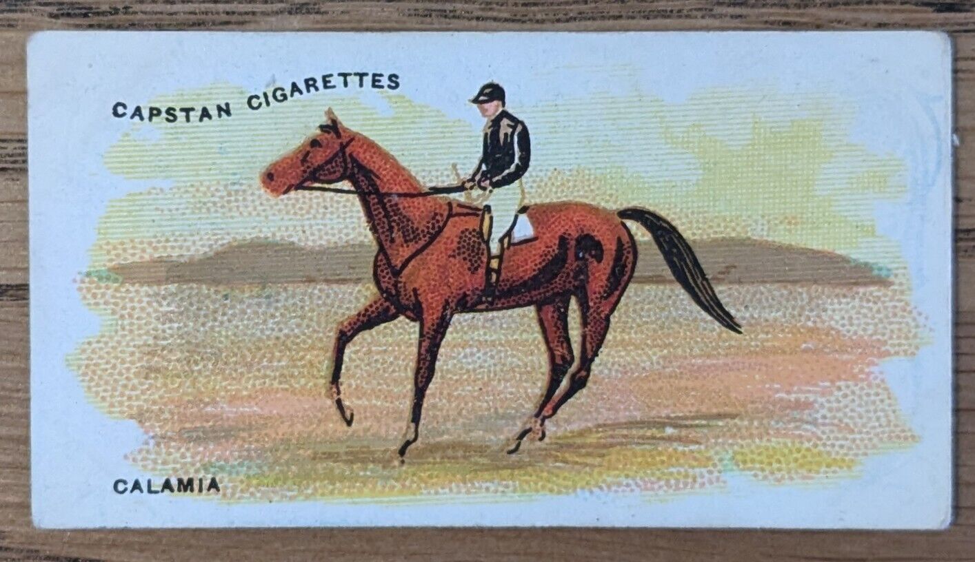 1906 Wills Melbourne Cup winners Cigarette Card - Calamia 1878 Capstan Legend.