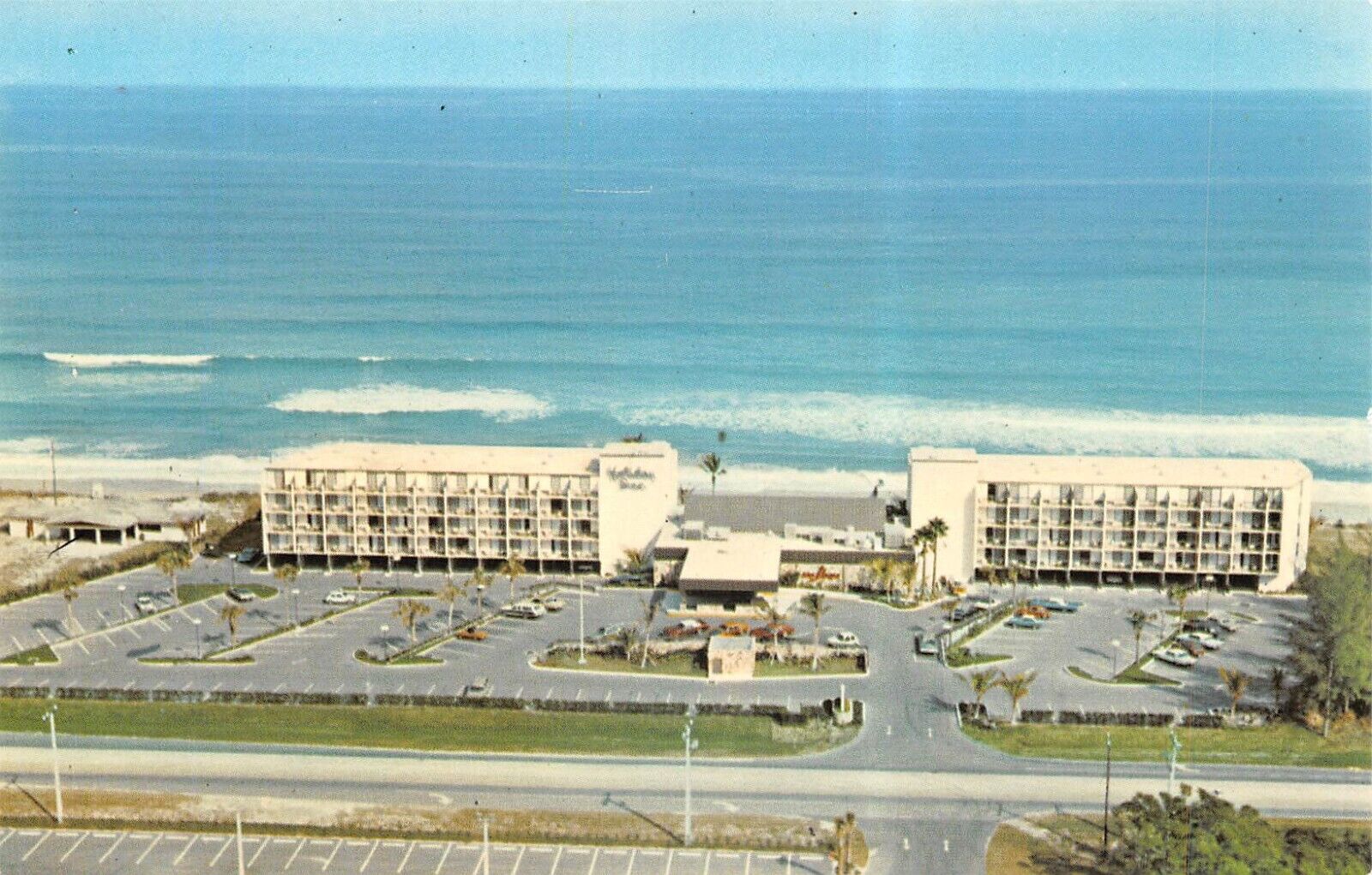 Holiday Inn Resort Jensen Beach Florida Aerial View Postcard 8468