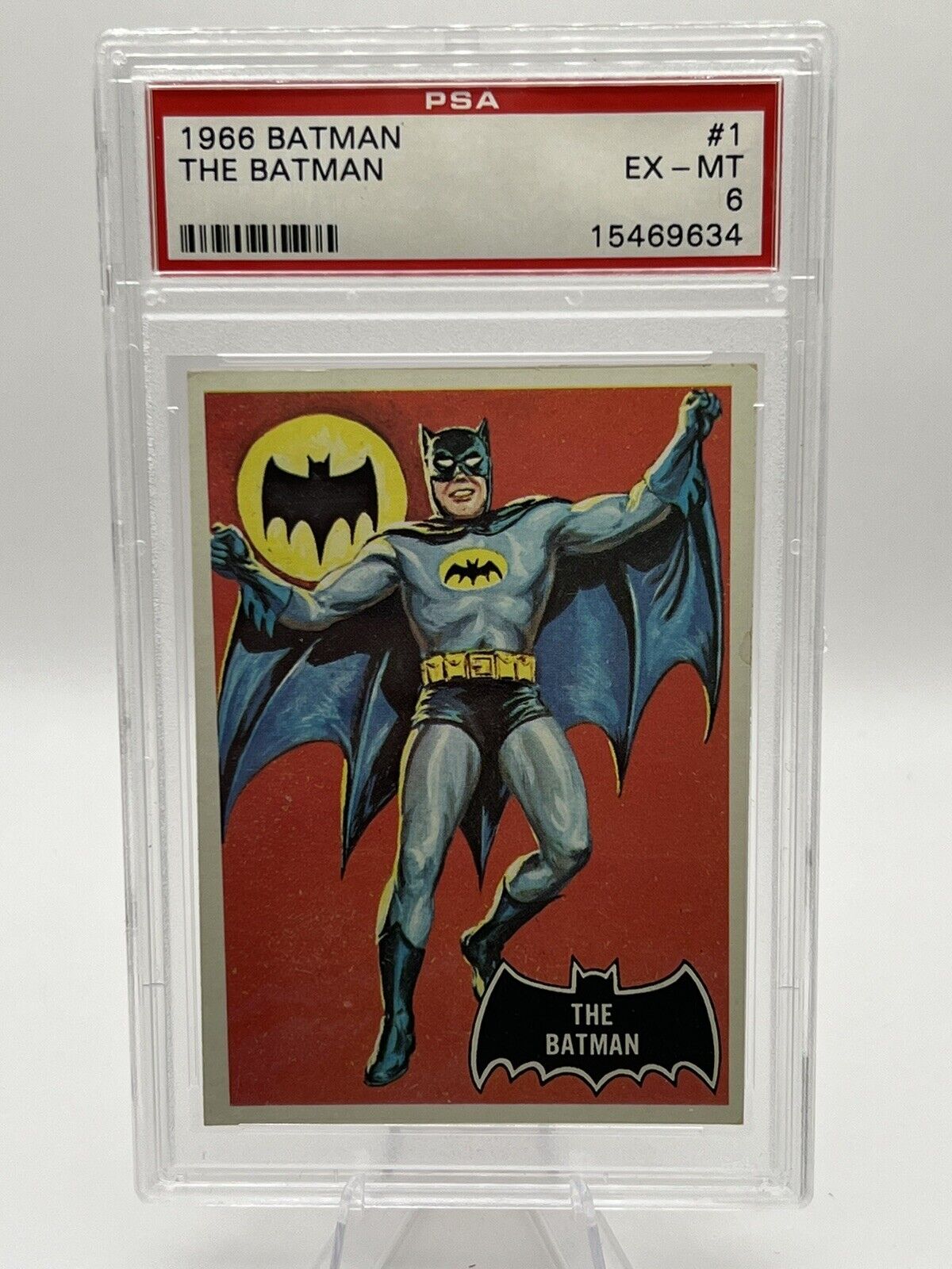 1966 Topps Batman The Batman #1 PSA 6 EX-MT Nice Card DC Comics