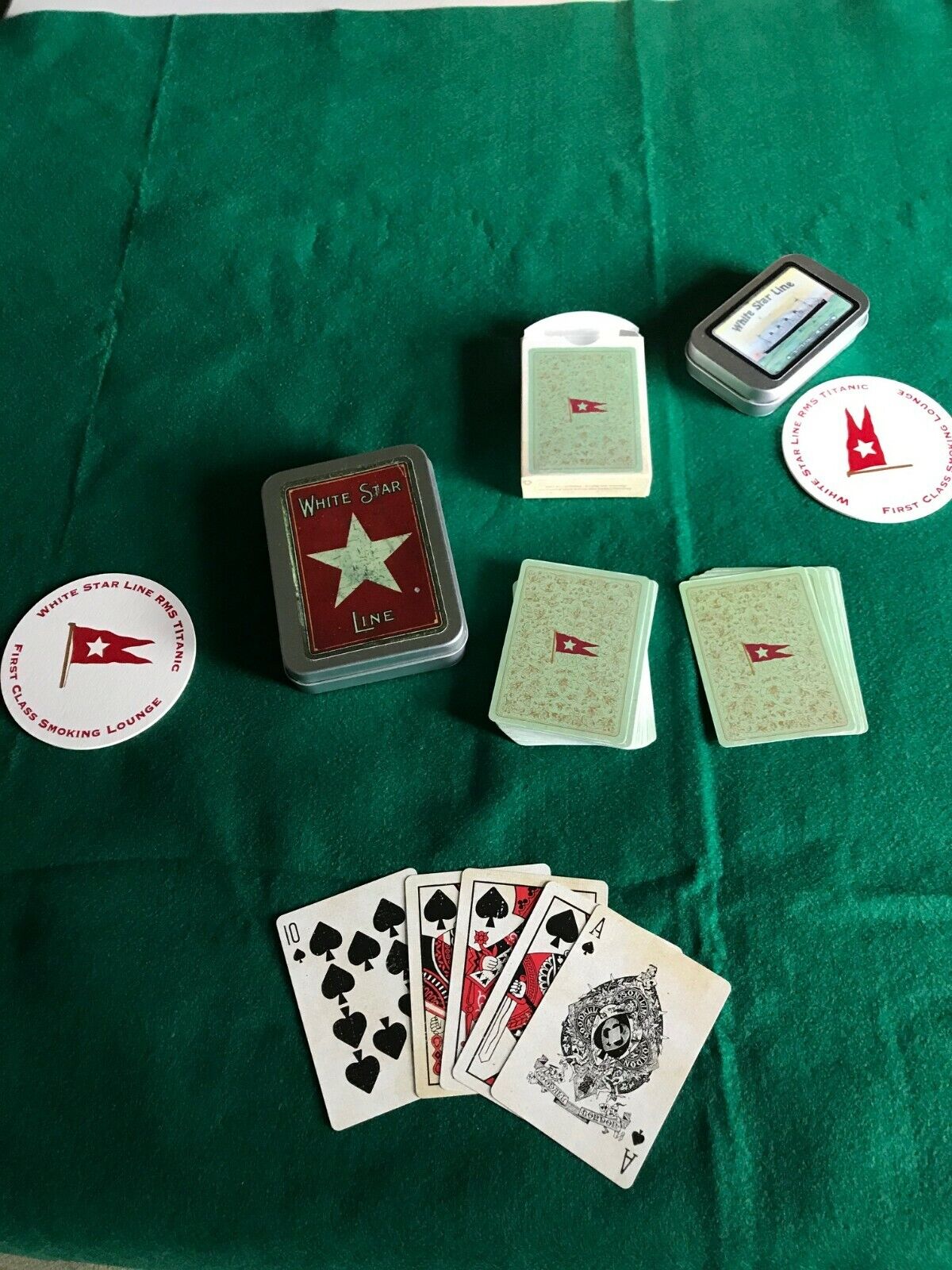 RMS Titanic Gamblers Collection--- You get everything 1912 replicas