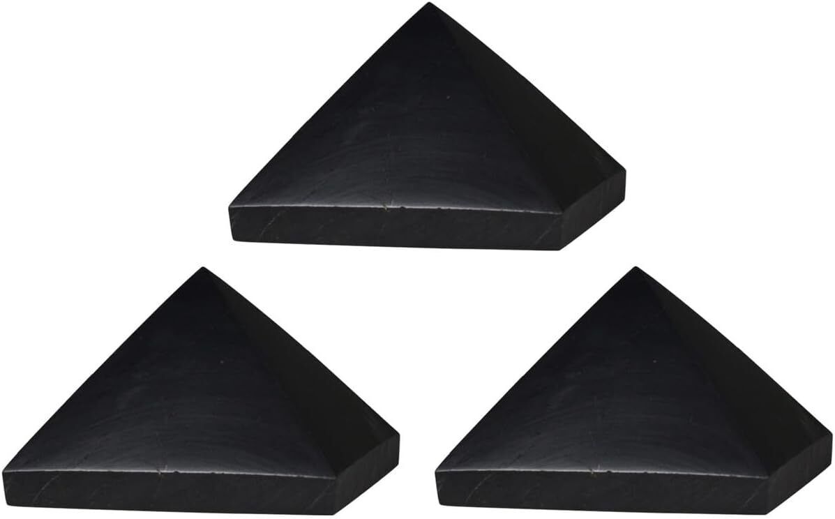 Authentic Shungite Pyramid Real Stones 30 mm / 1.18\