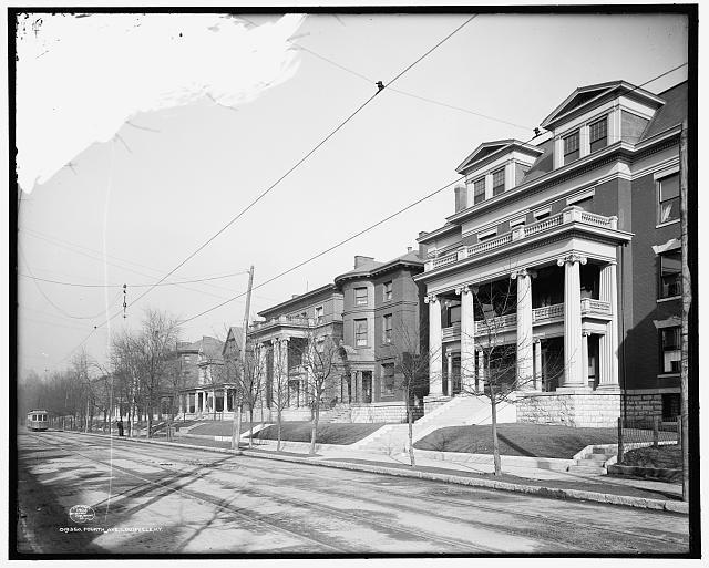 Fourth Avenue,residential streets,dwellings,house,Louisville,Kentucky,KY,c1906