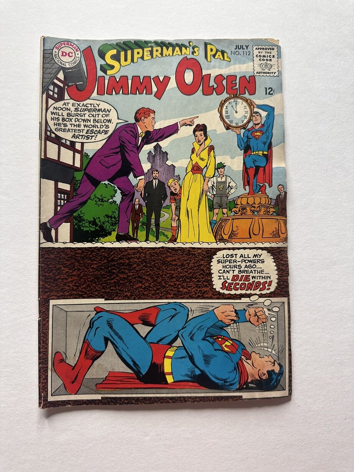 Superman\'s Pal Jimmy Olsen #112 DC Silver Age Comic 1968 