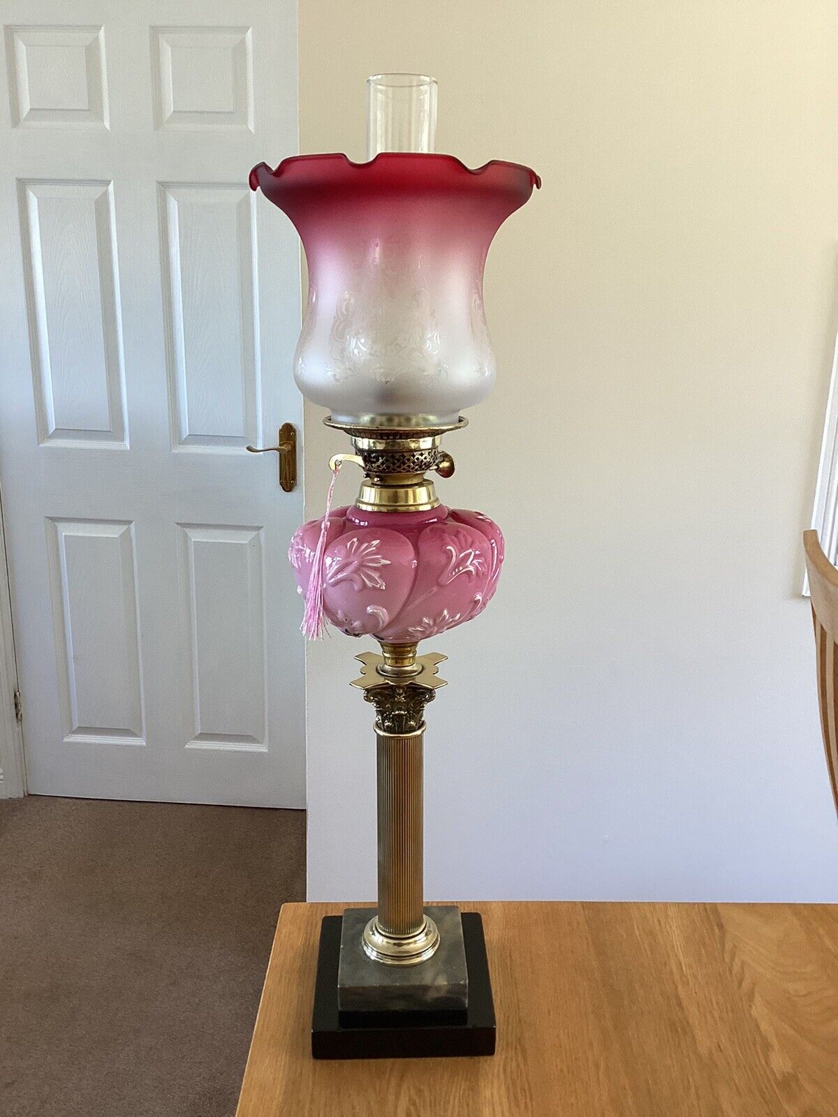A Victorian Oil Lamp