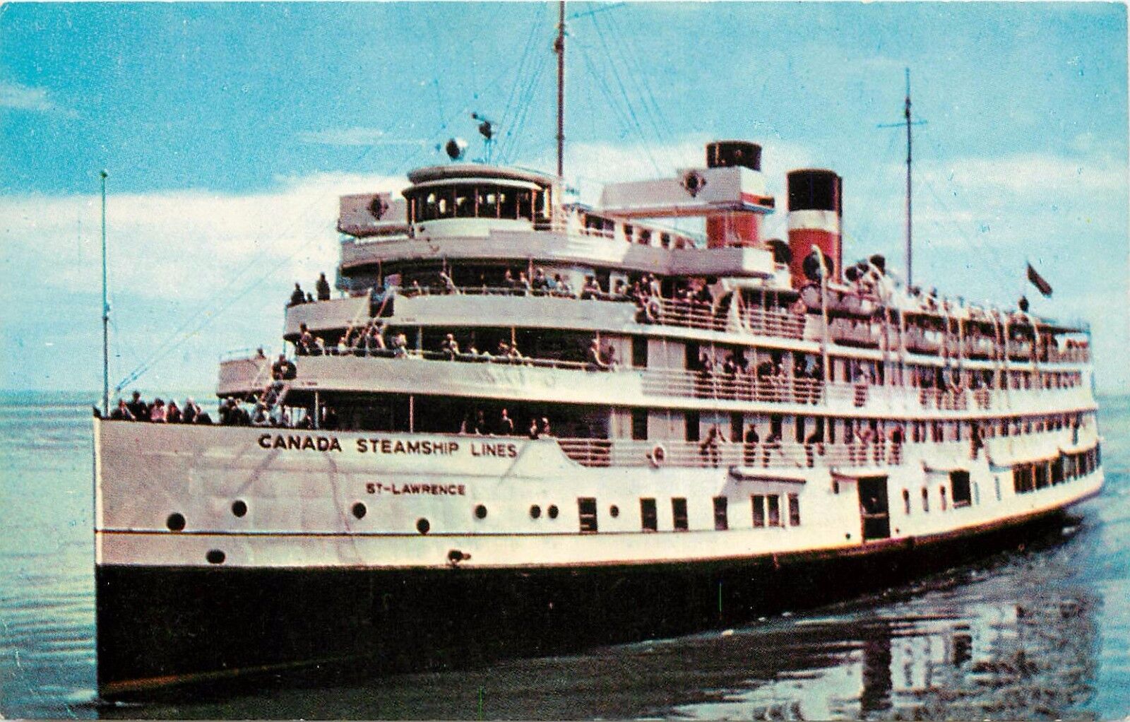 Canada Steam Ship Lines St. Lawrence Postcard