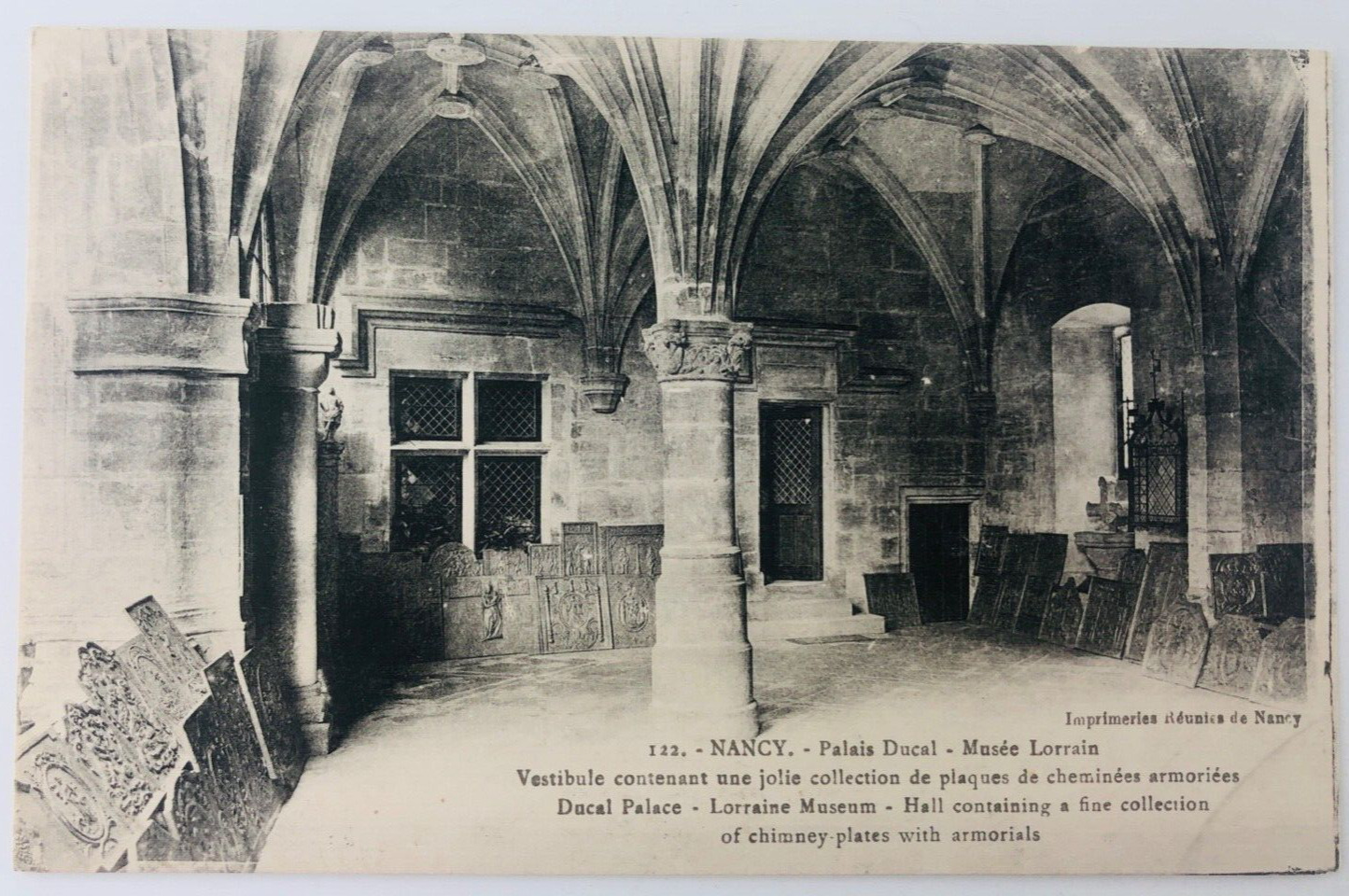 Vintage Nancy France Ducal Palace Lorraine Museum Postcard P111