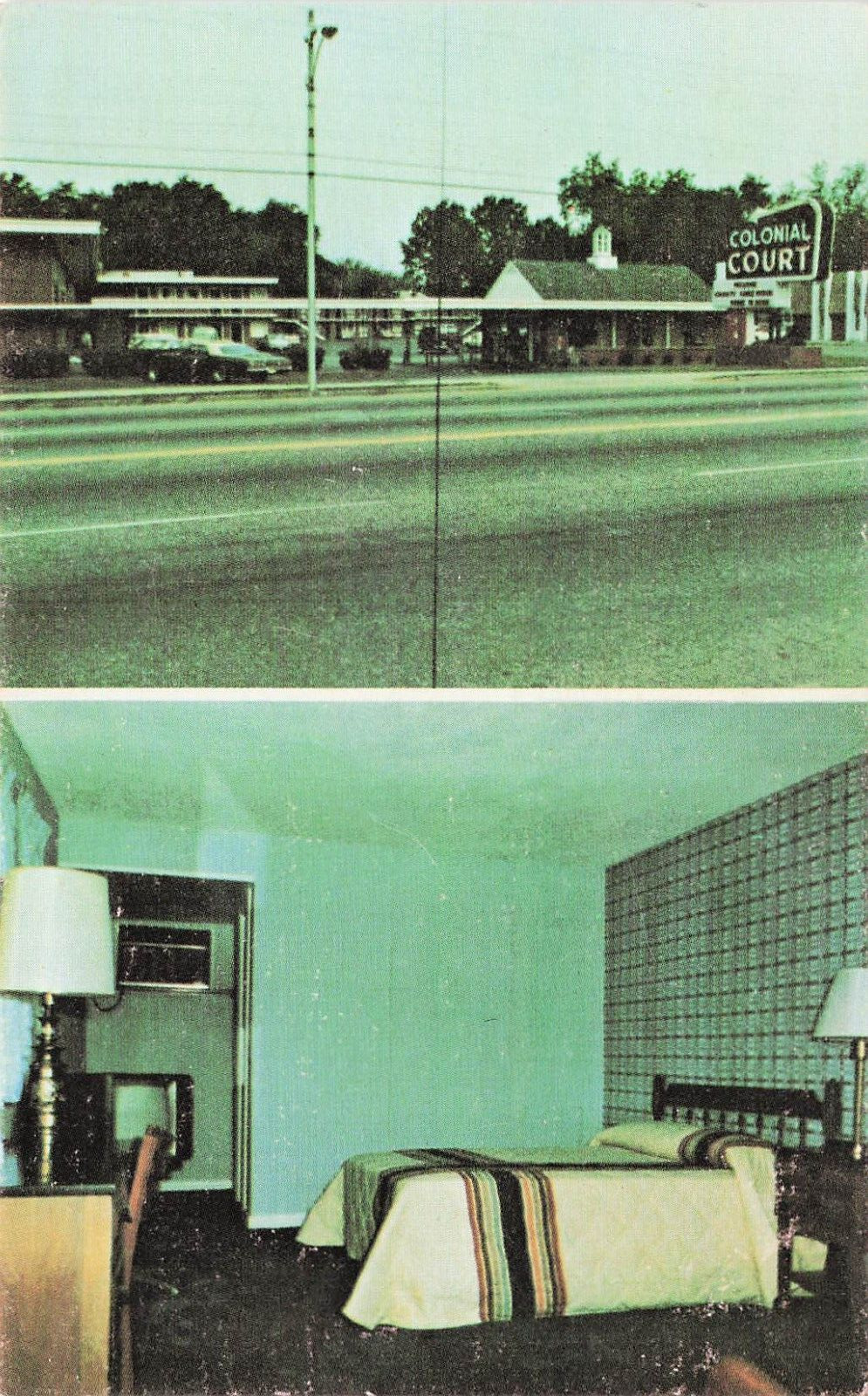 Postcard Colonial Motel Florence South Carolina