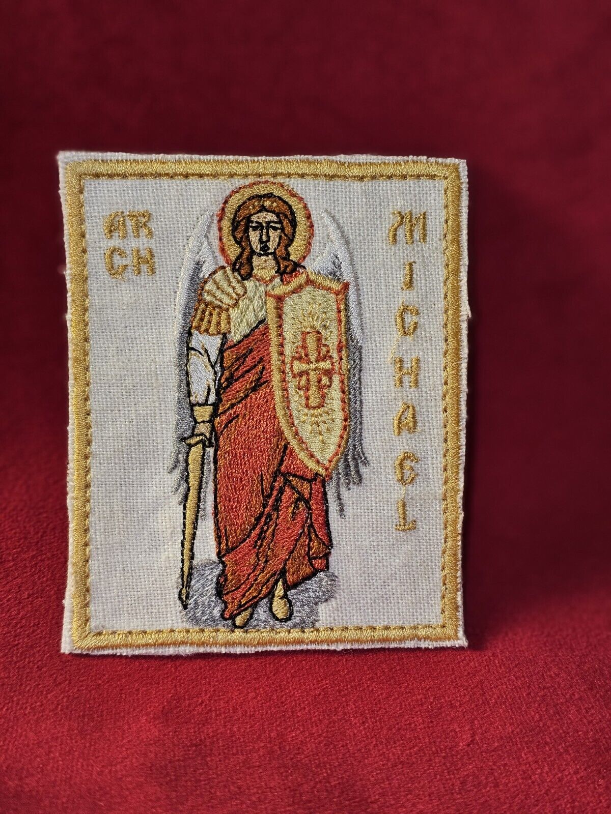 Handcrafted St. Michael Mini Pocket Icon 3x4 Inches