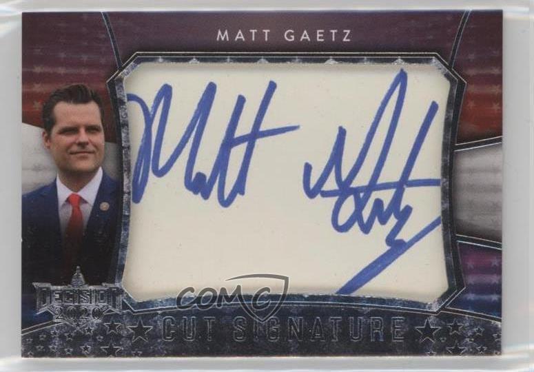 2020 Decision 2020 Cut Signatures Matt Gaetz Auto uk2