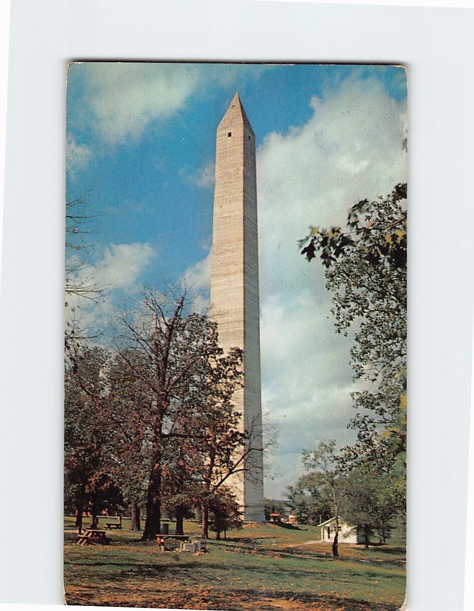 Postcard Jefferson Davis Monument near Fairview Kentucky USA