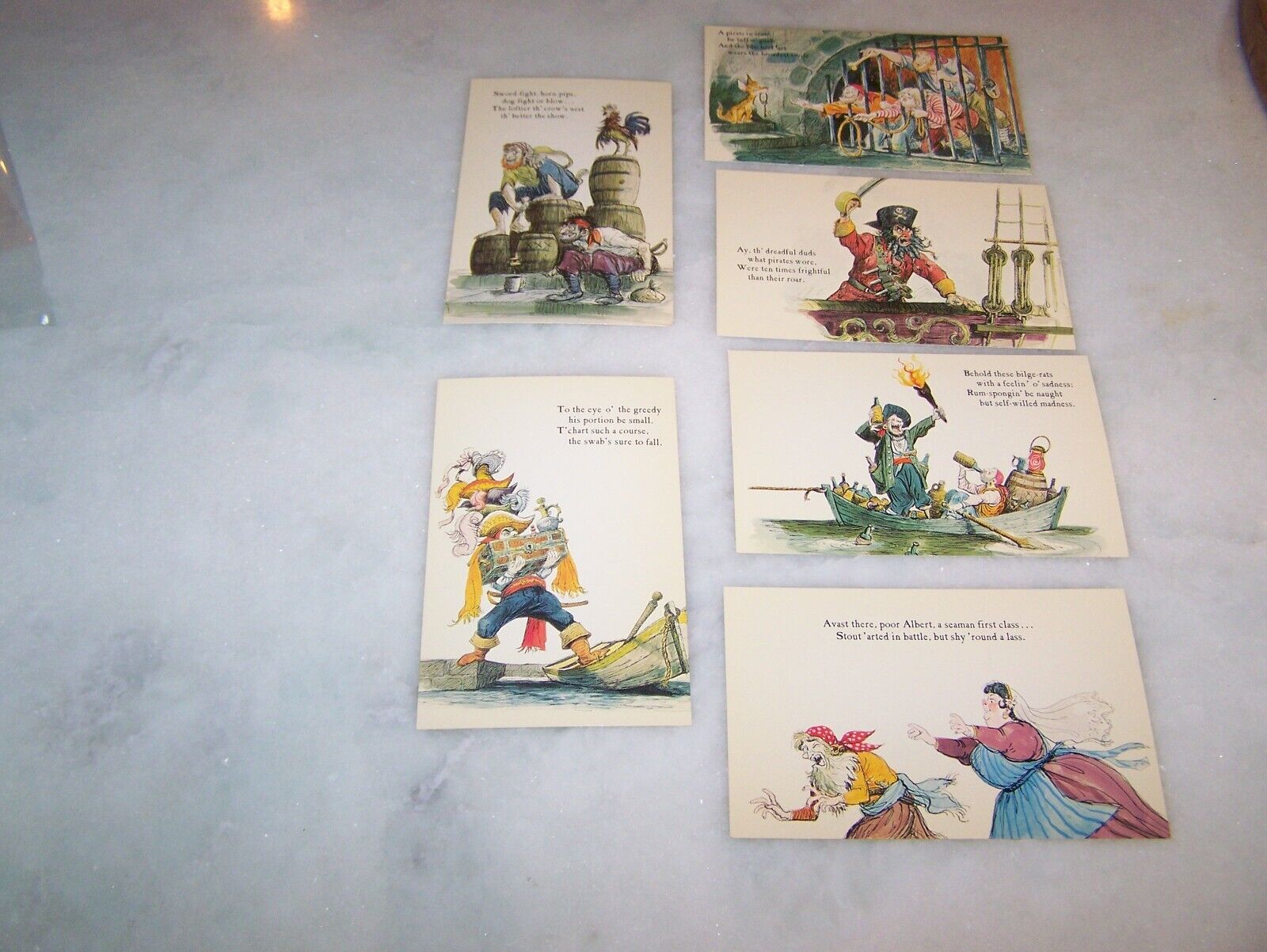 Disney Pirates of the Caribbean Postcards Lot of 6