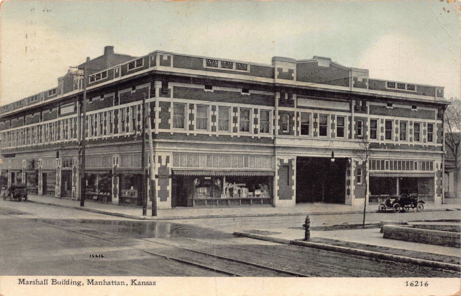 Postcard Marshall Building in Manhattan, Kansas~128240