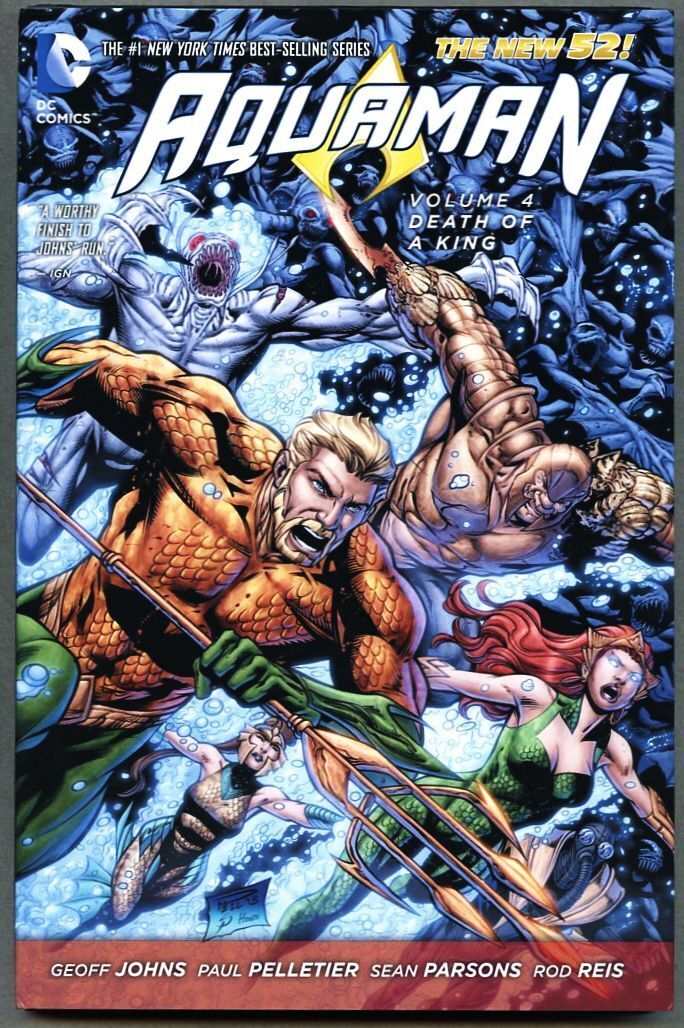 HC Aquaman Volume 4 Four Collected 2014 nm/mint 9.8 1st Hardcover 196 pgs New 52