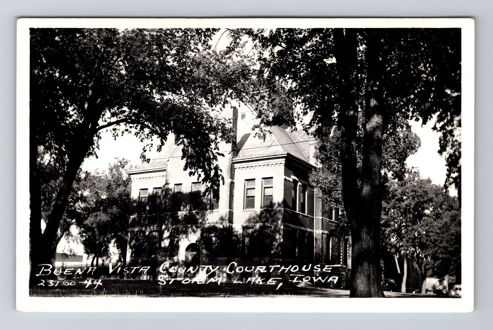 Storm Lake IA-Iowa RPPC Buena Vista Co. Court House Real Photo 1930 Old Postcard