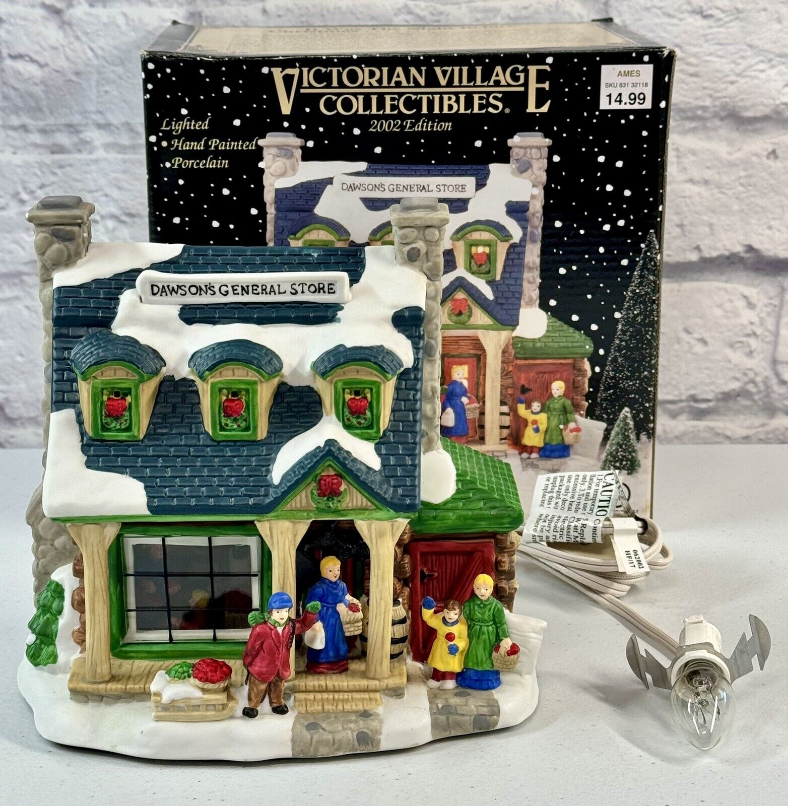 Victorian Village Collectibles House Dawson’s General Store Christmas Lighted