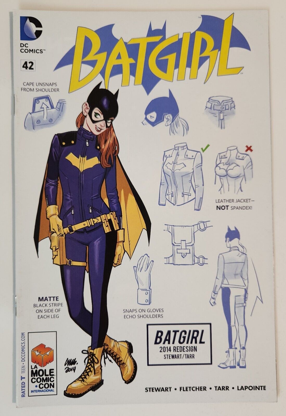 Batgirl #42 (2015, DC) VF New 52 La Mole Comic Con Redesign Variant Babs Tarr