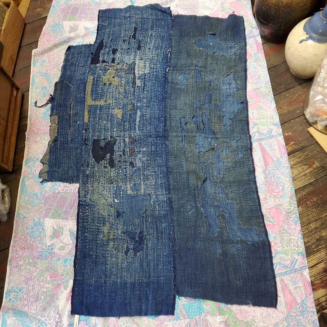 Antique Vintage Japanese Boro Rug Old Cloth Repairs Japan 120cm/47.2\