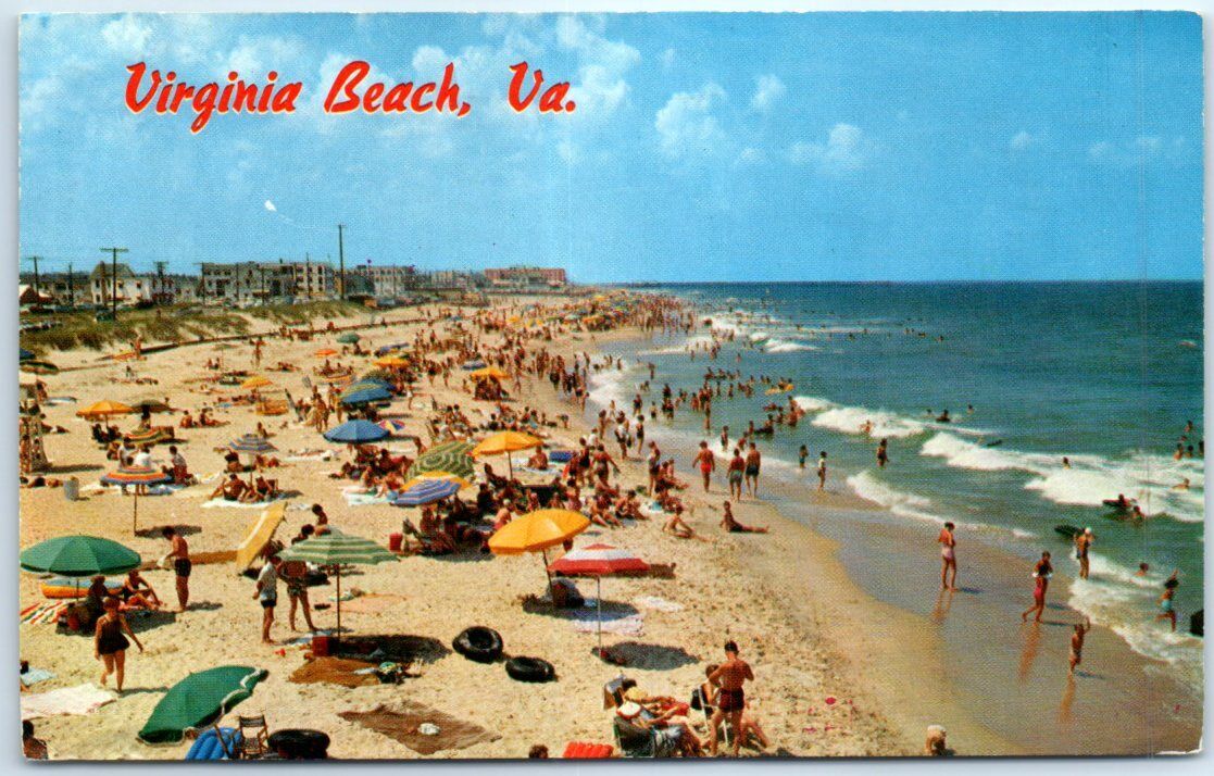 Postcard - A View looking North - Virginia Beach, Virginia