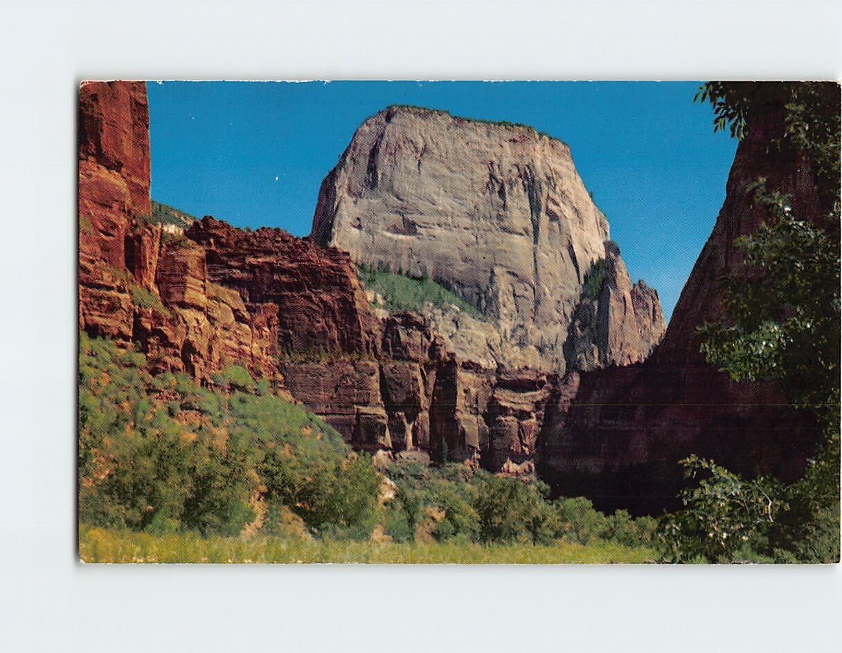 Postcard Great White Throne Zion National Park Utah USA