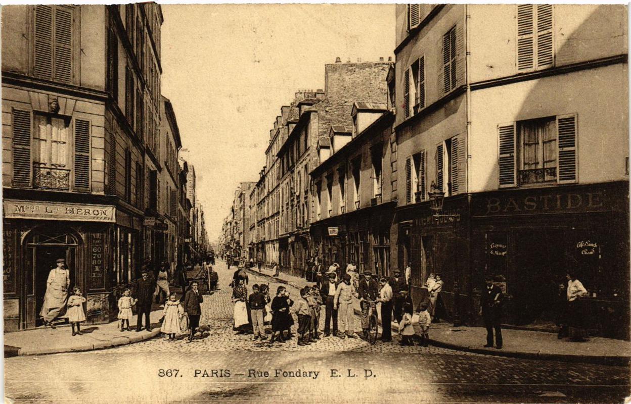 CPA PARIS (15th) Rue Fondary. (536914)