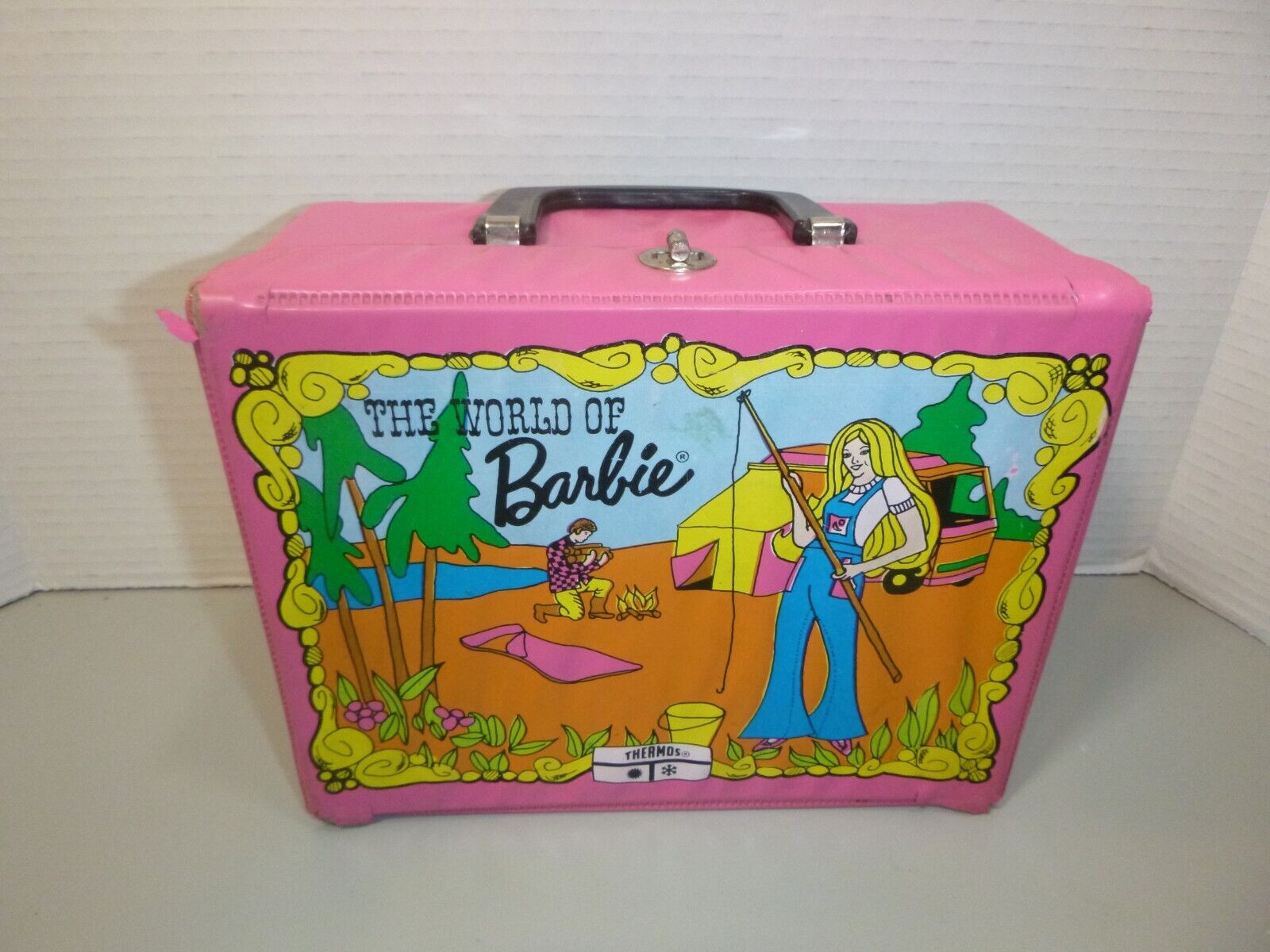 Vintage 1972 Mattel The World Of Barbie Vinyl Lunch Box by King Seeley