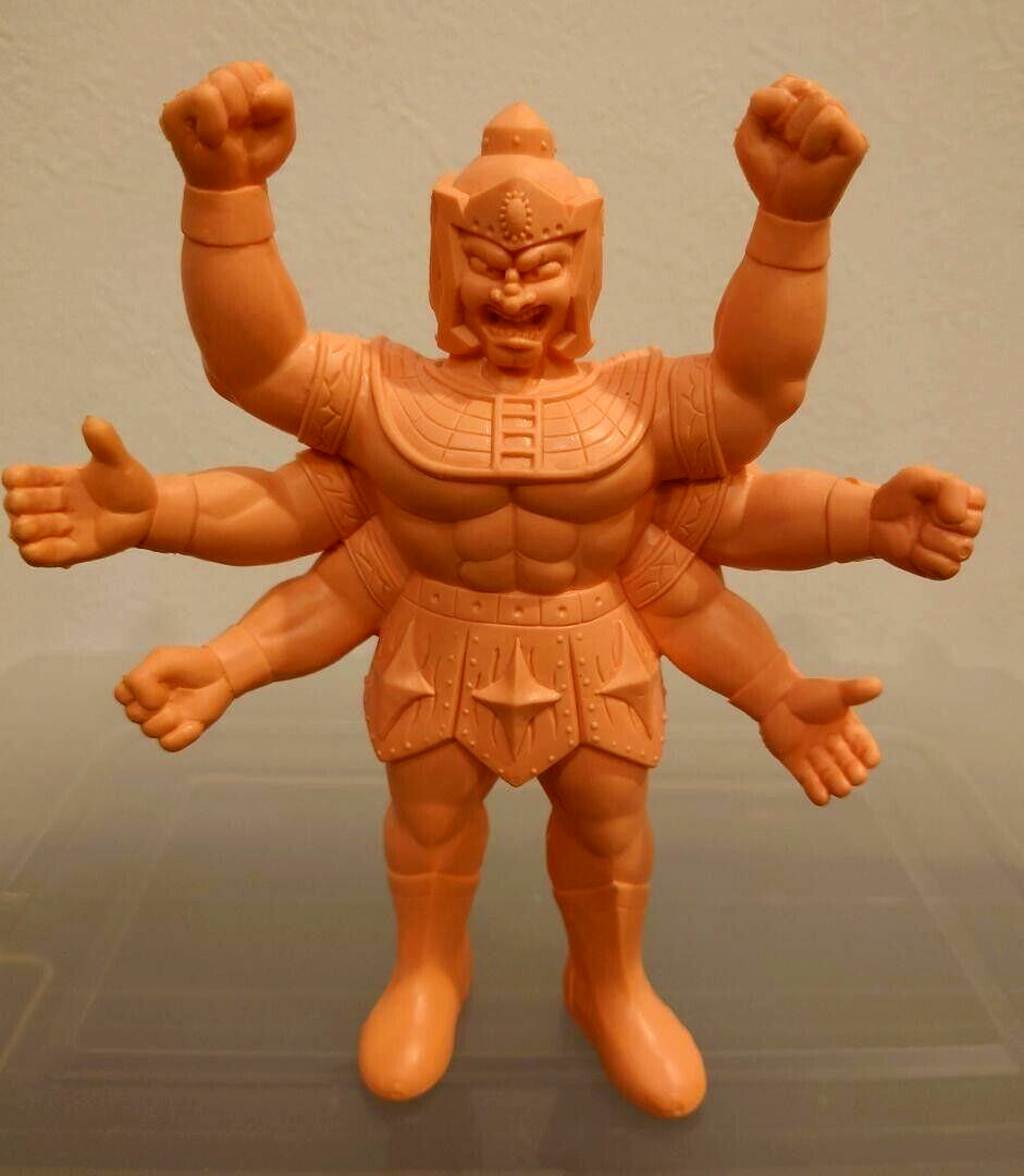 Kinnikuman Great Muscle Ashuraman Figure M.U.S.C.L.E. Kinkeshi 1980s Rare