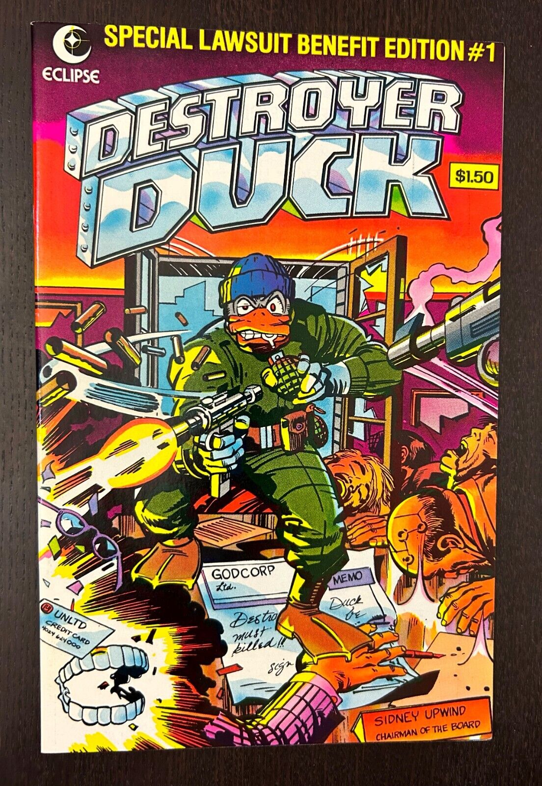 DESTROYER DUCK #1 (Eclipse Comics 1982) -- 1st Appearance GROO -- NM-