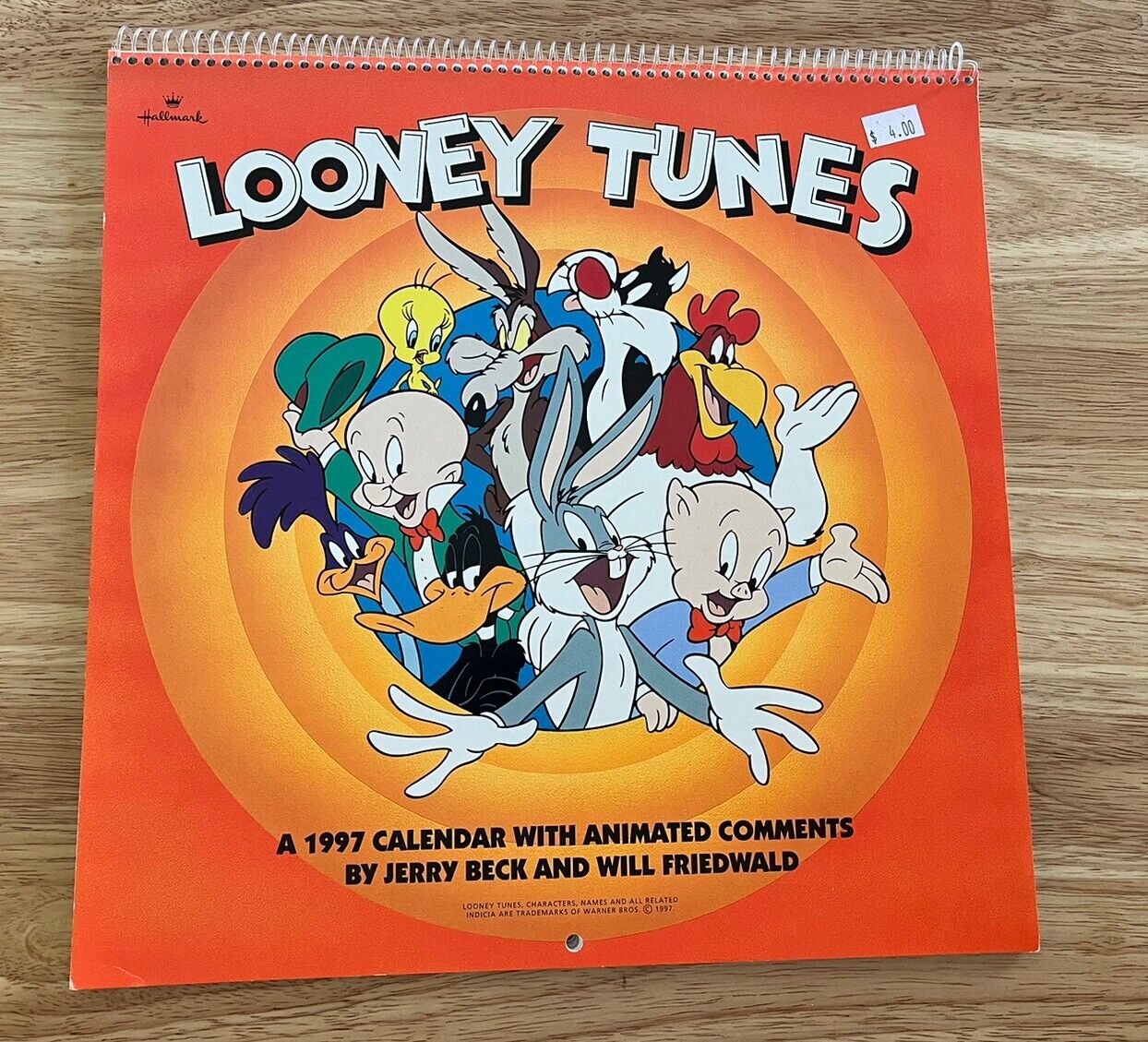 Vintage NOS Looney Tunes 1997 Calendar Brand NEW